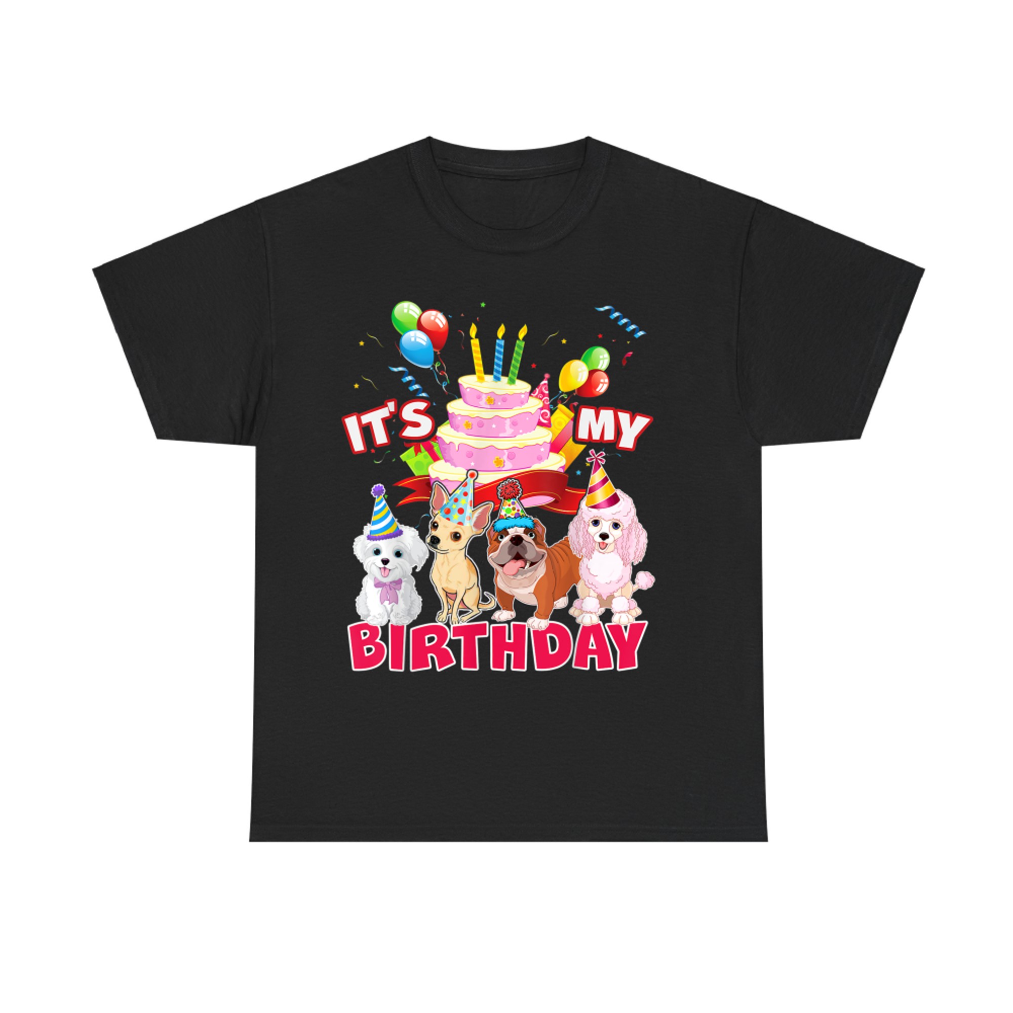 It's My Birthday Cute Dog and Puppy Lover Party Day T-Shirt