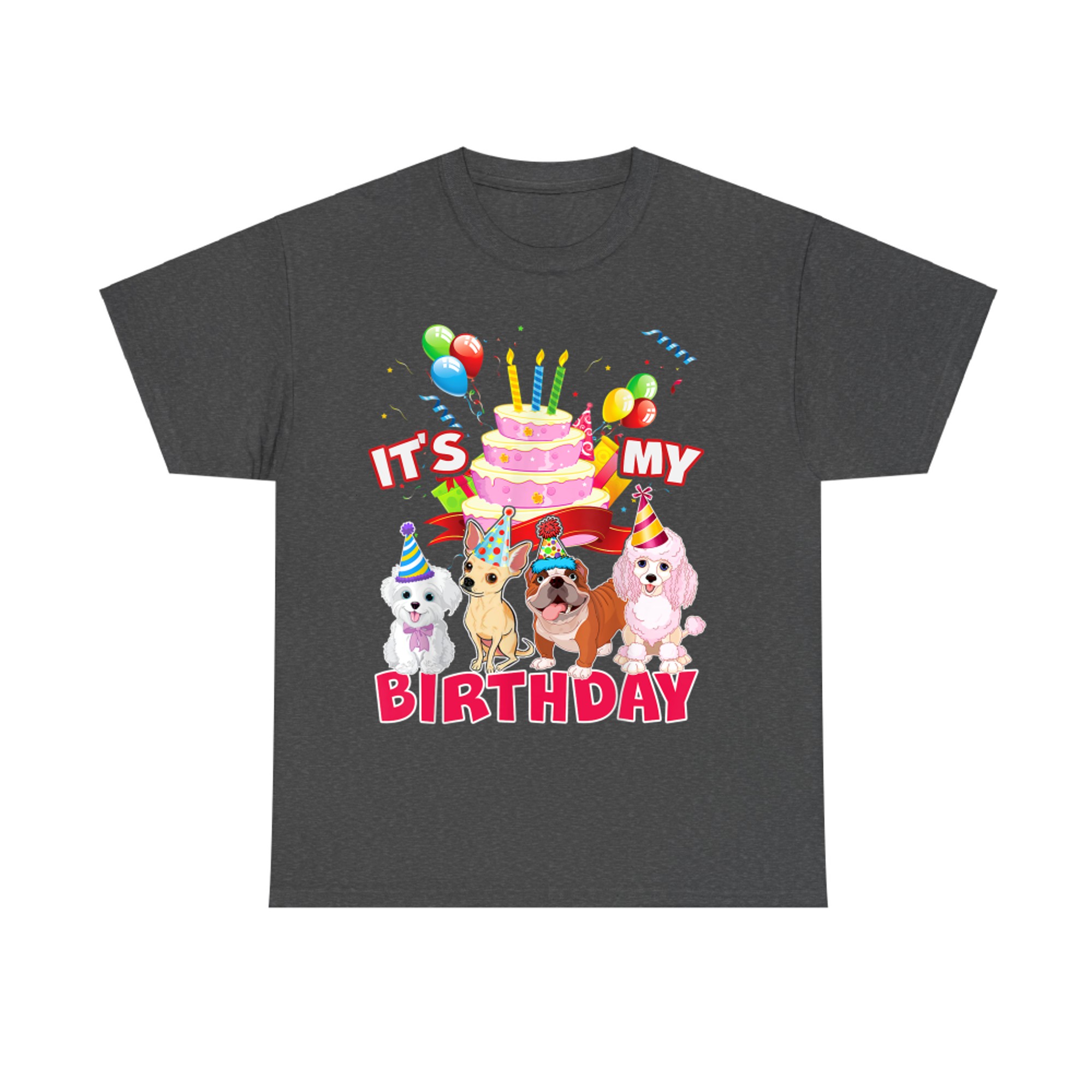 It's My Birthday Cute Dog and Puppy Lover Party Day T-Shirt