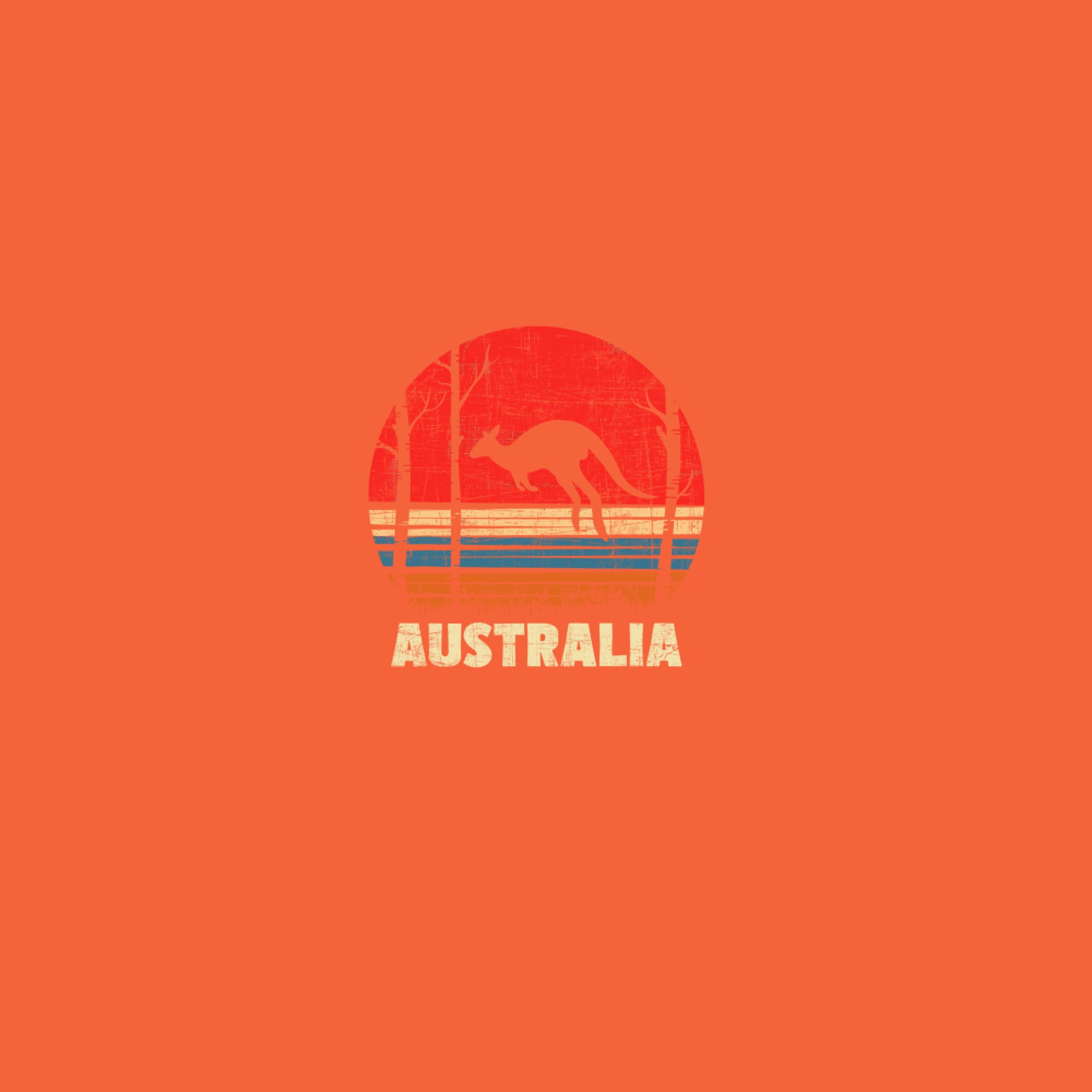 Australia Retro Vintage Animal Marsupial Mammal Zookeeper T-Shirt