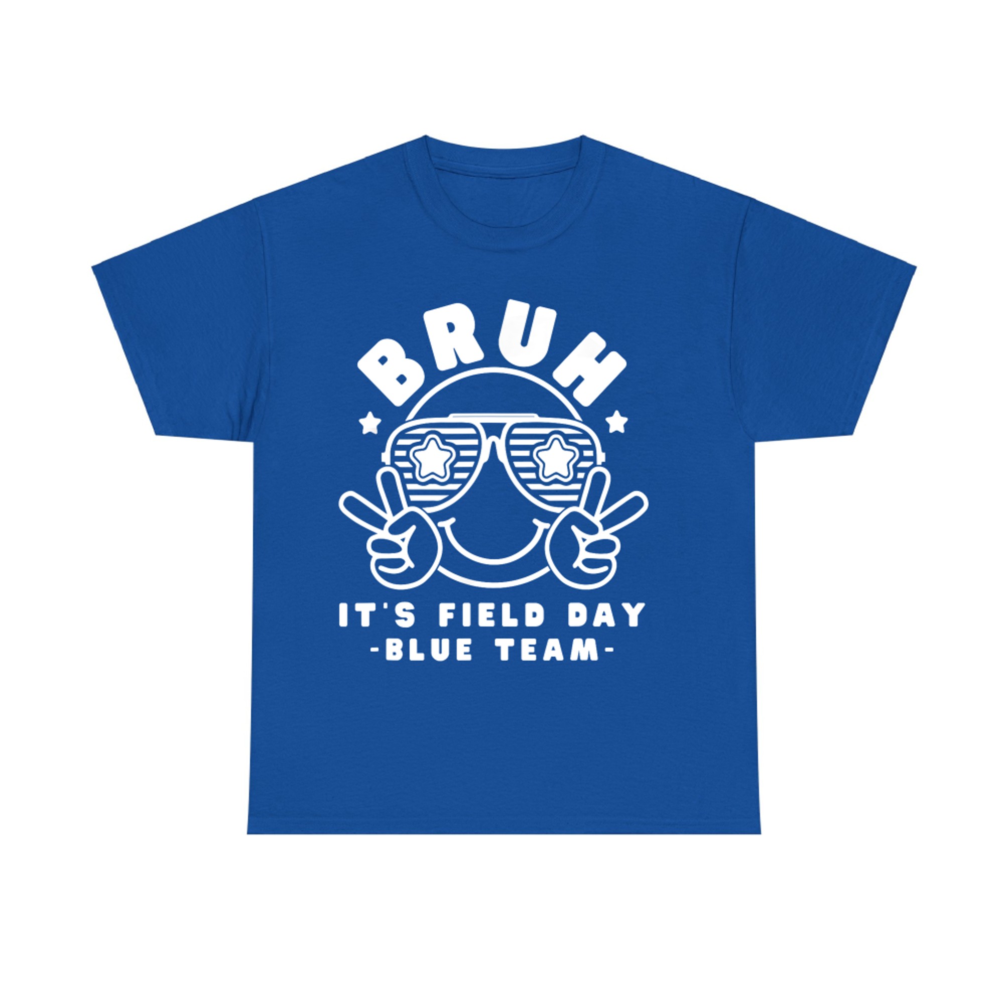 Field Day Blue Team Funny For Teacher Kids Field Day Games T-Shirt