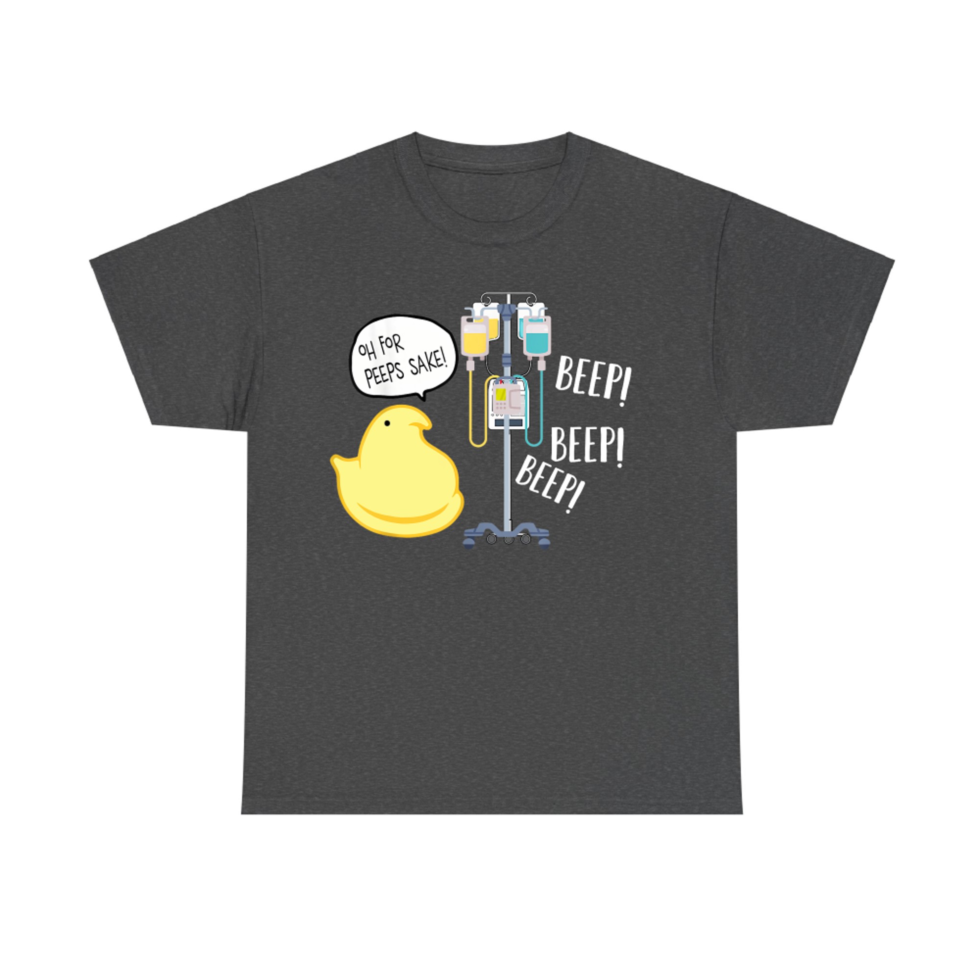 Funny IV Pump Easter Nurse Peeps Joke ICU MedSurg T-Shirt