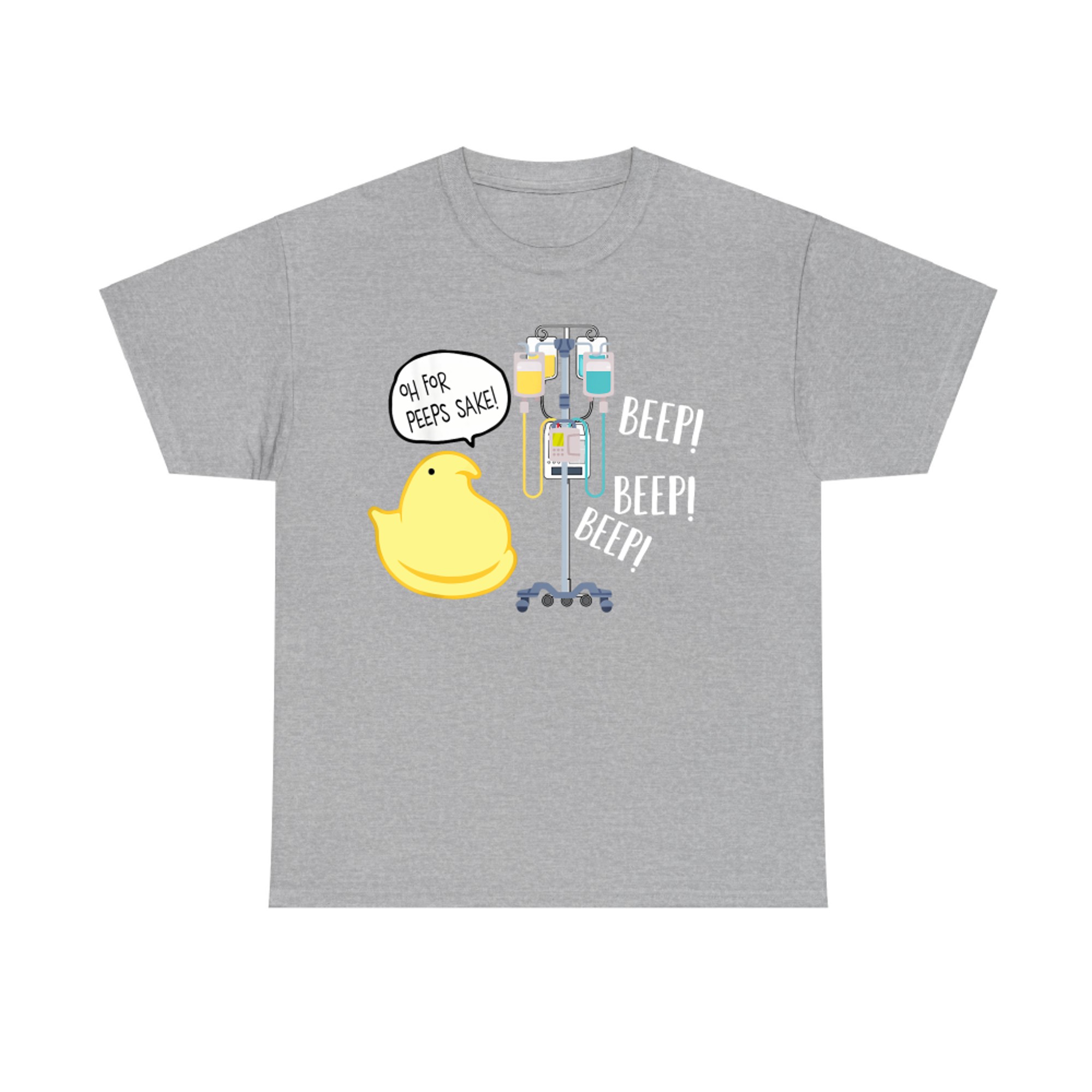 Funny IV Pump Easter Nurse Peeps Joke ICU MedSurg T-Shirt