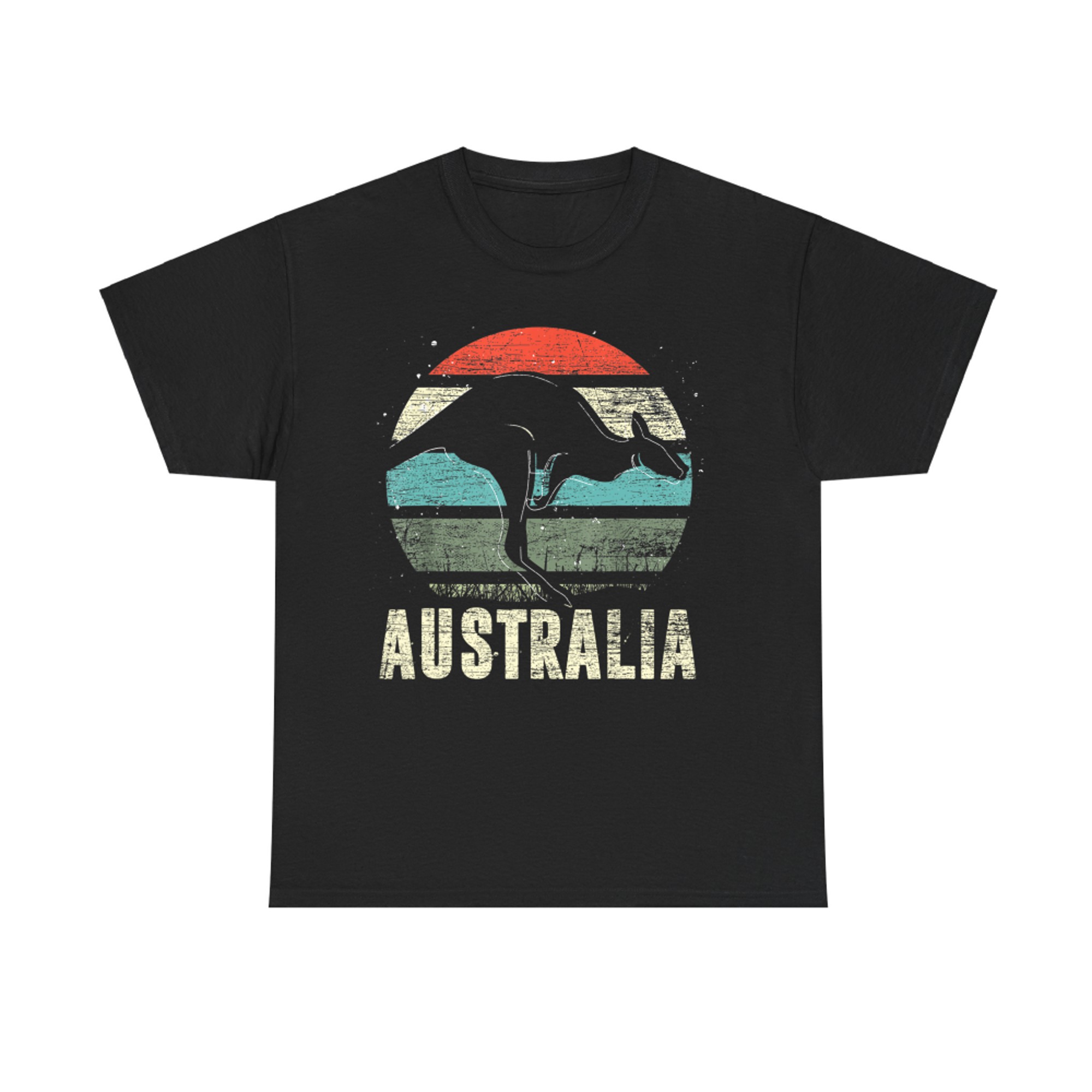 Kangaroo Aussie Zoo Animal Lover Retro Australia T-Shirt
