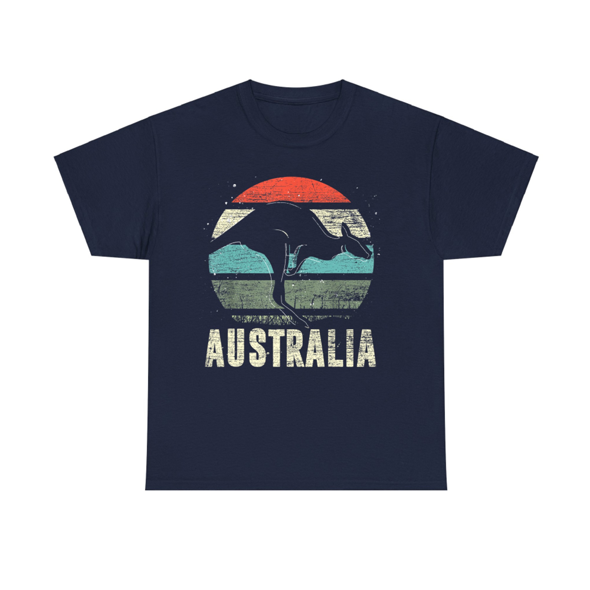 Kangaroo Aussie Zoo Animal Lover Retro Australia T-Shirt