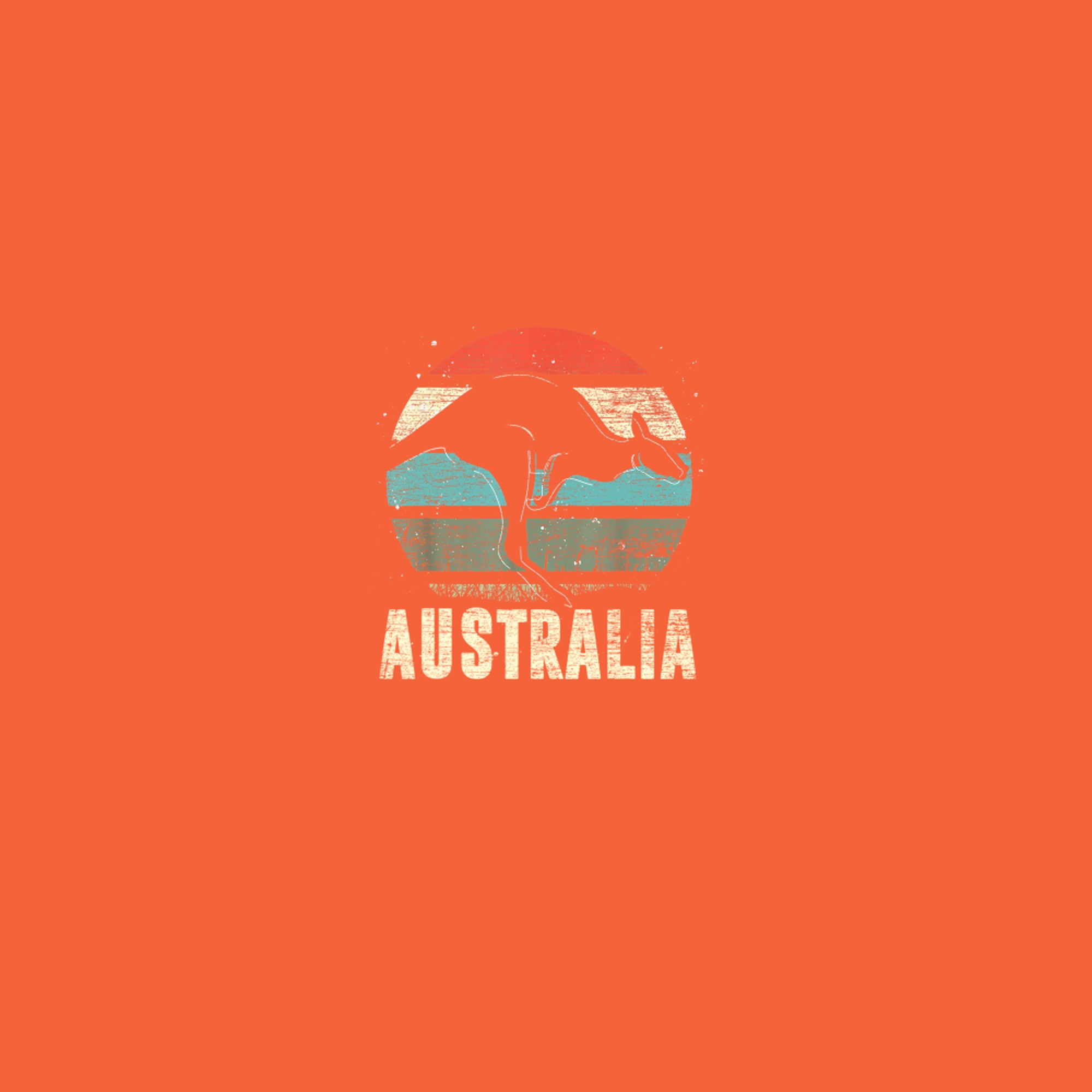 Kangaroo Aussie Zoo Animal Lover Retro Australia T-Shirt