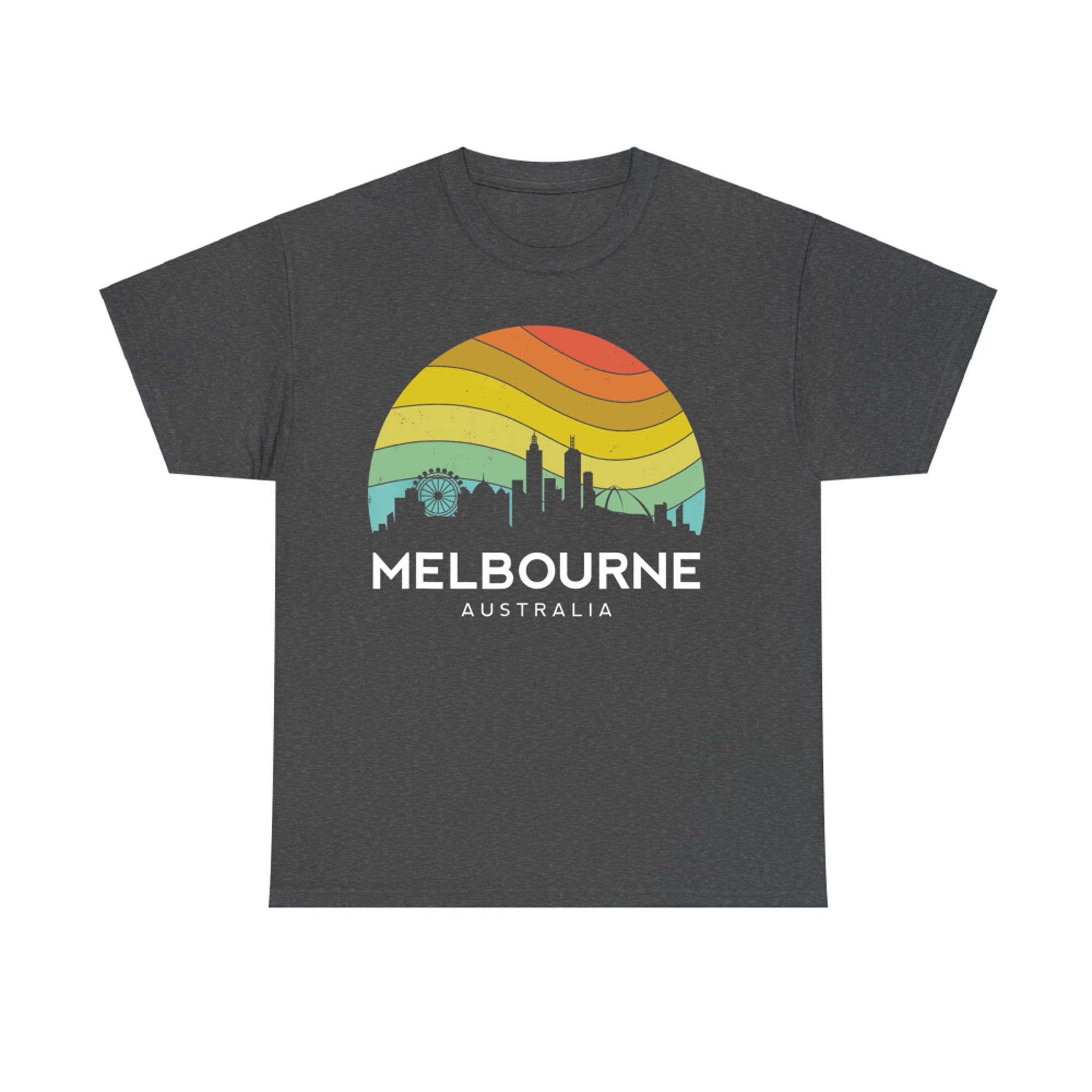 Melbourne Australia Retro Vintage Flag Outback Kangaroo Mate T-Shirt