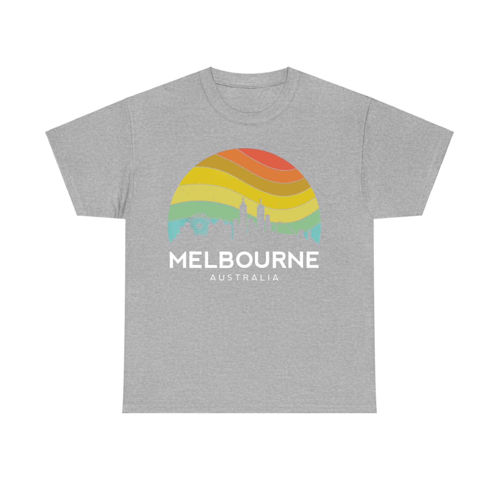 Melbourne Australia Retro Vintage Flag Outback Kangaroo Mate T-Shirt
