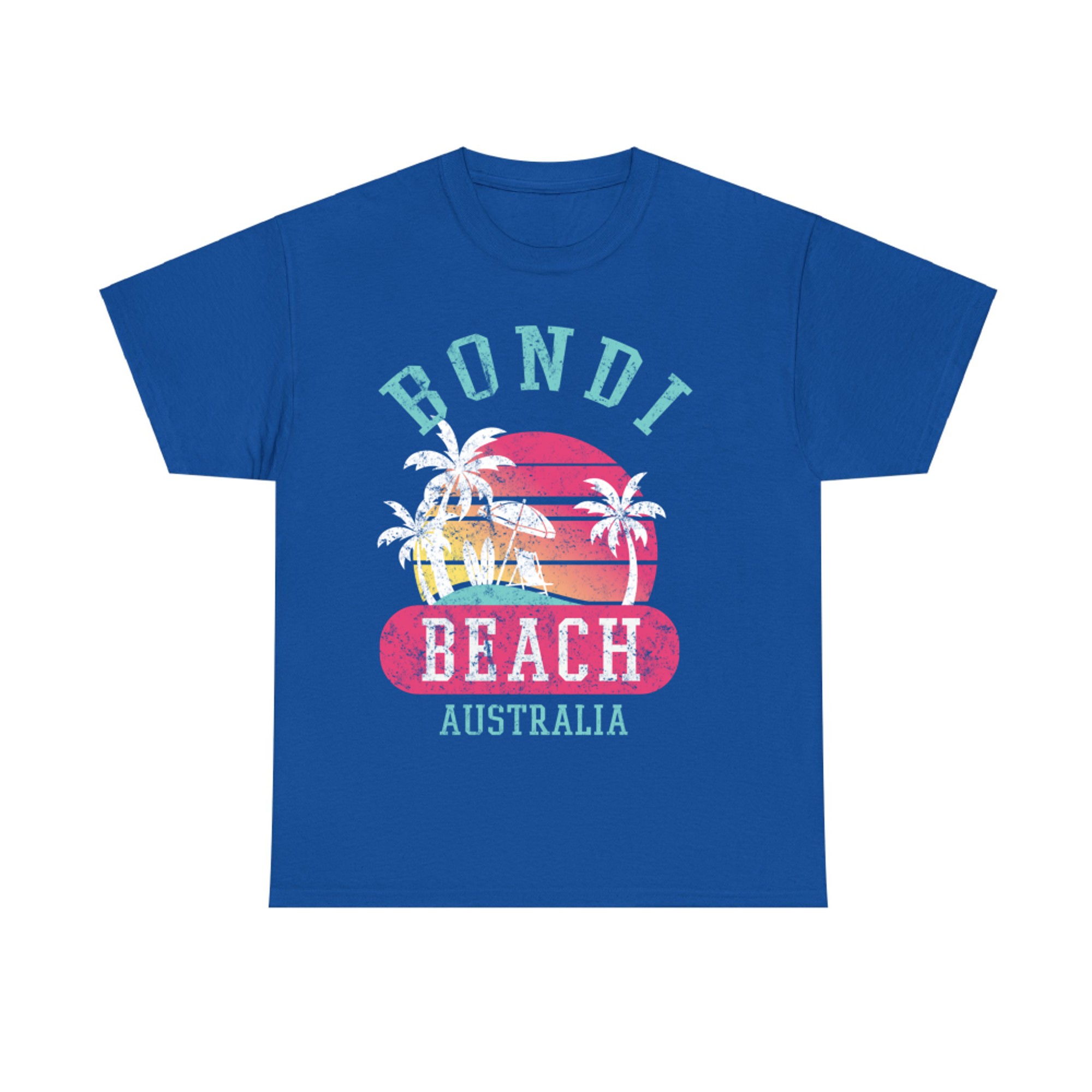 Retro Bondi Beach Australia Distressed Graphic T-Shirt