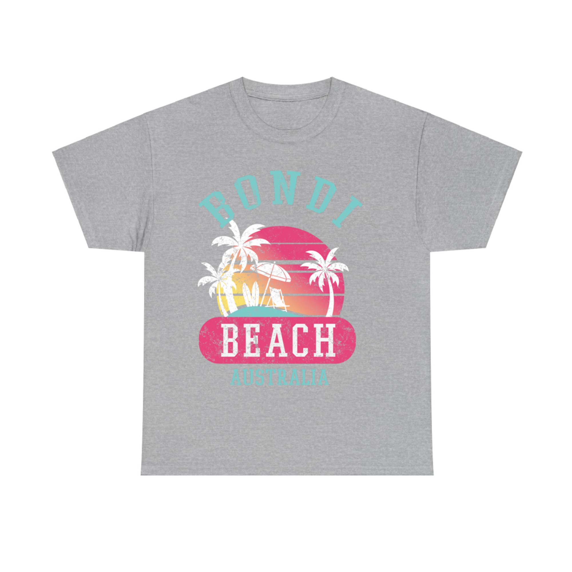 Retro Bondi Beach Australia Distressed Graphic T-Shirt