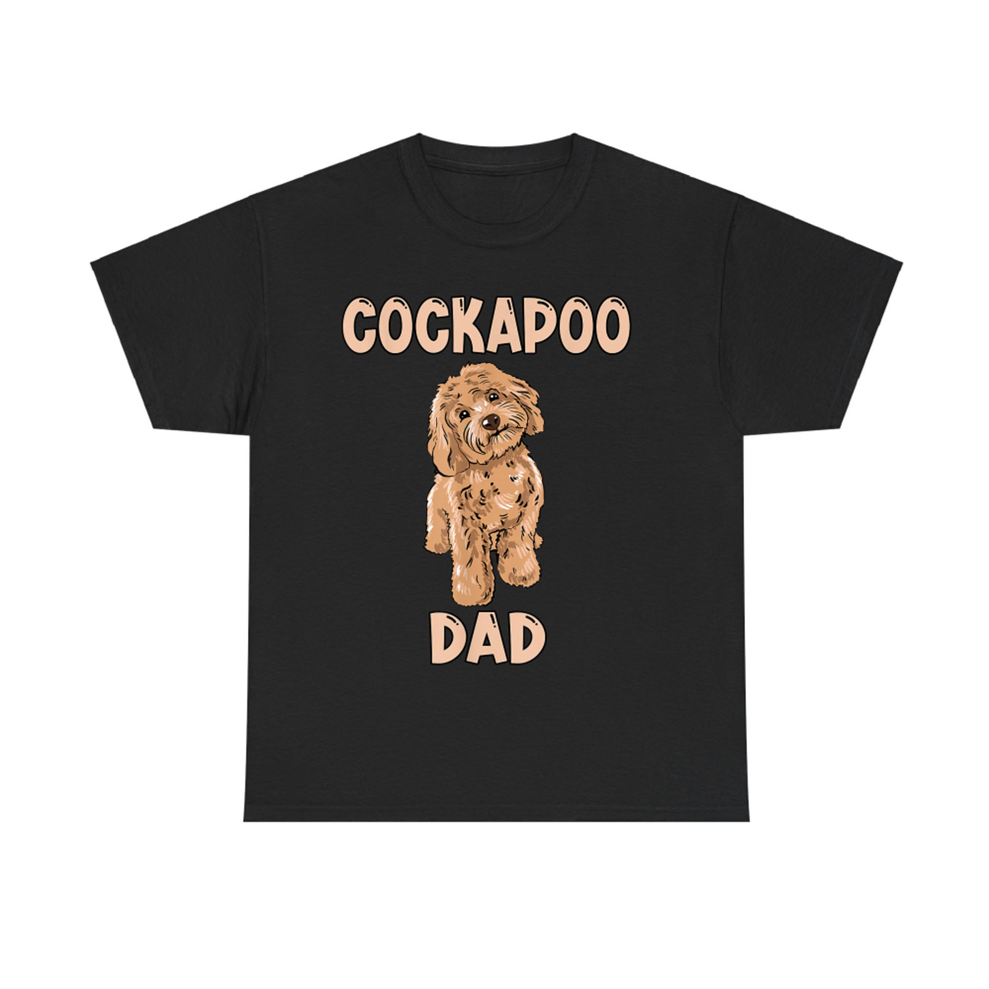 Cute Cockapoo Dog Illustration Cockapoo Dad Owner Love T-Shirt