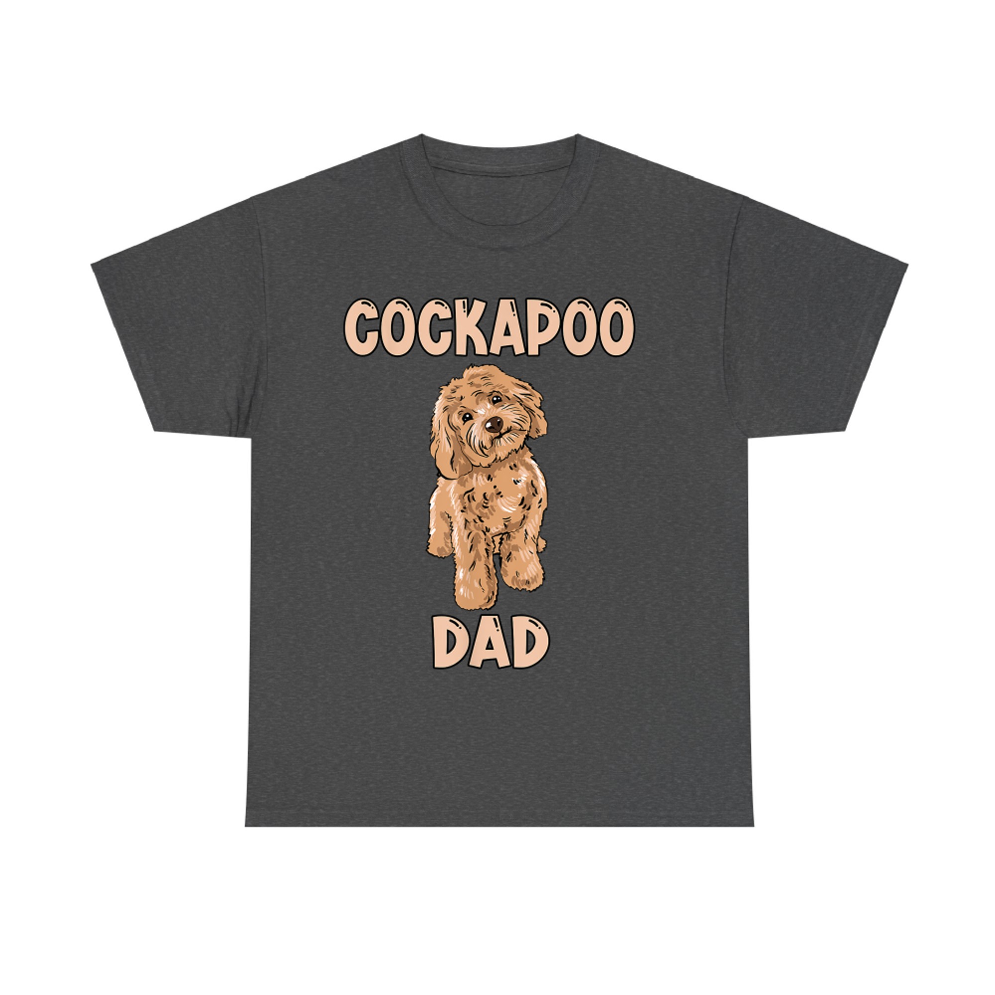 Cute Cockapoo Dog Illustration Cockapoo Dad Owner Love T-Shirt