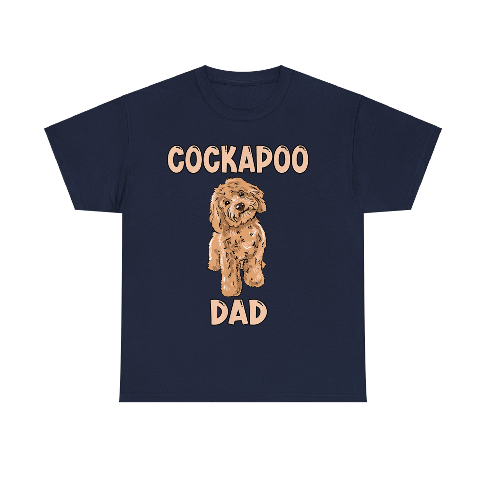 Cute Cockapoo Dog Illustration Cockapoo Dad Owner Love T-Shirt