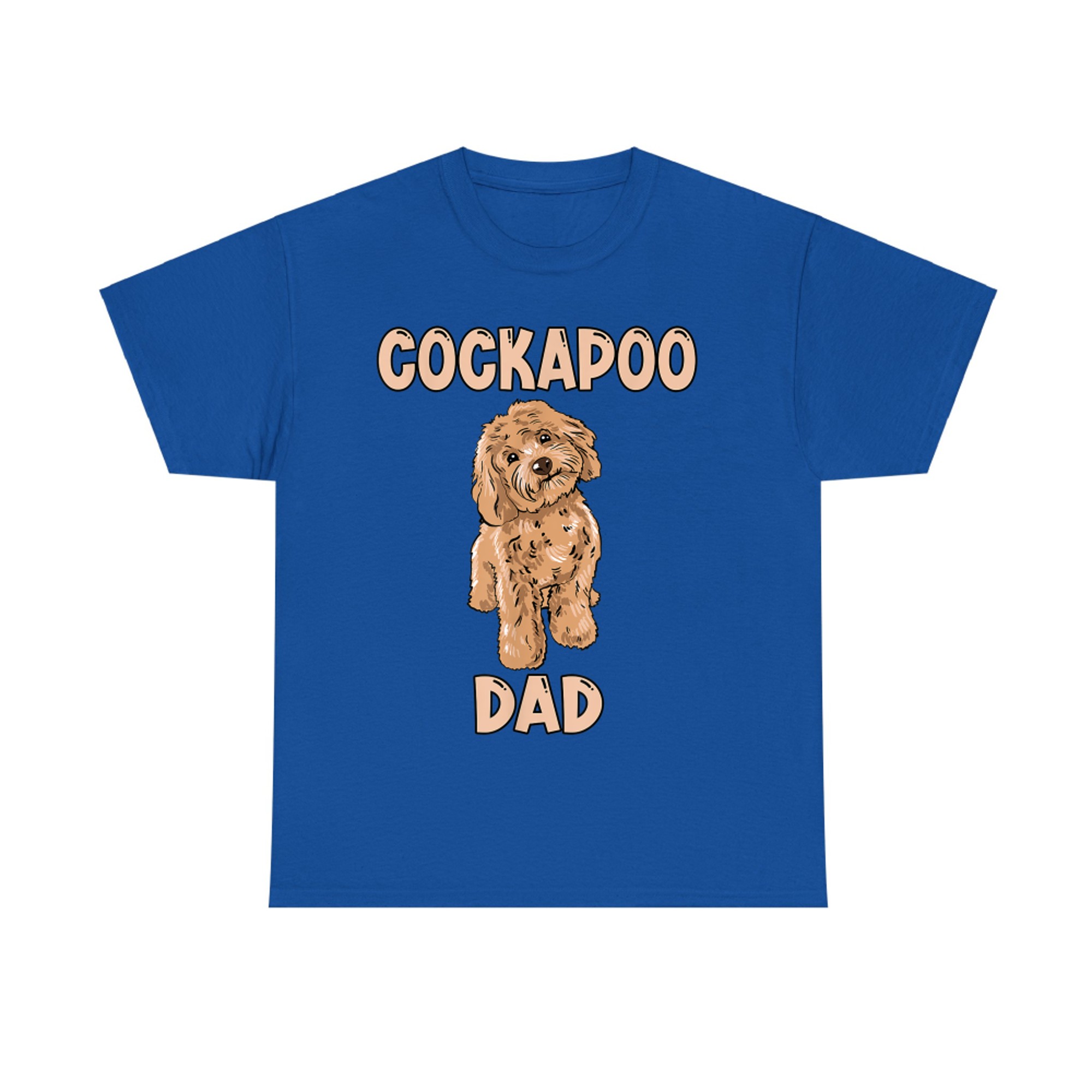 Cute Cockapoo Dog Illustration Cockapoo Dad Owner Love T-Shirt