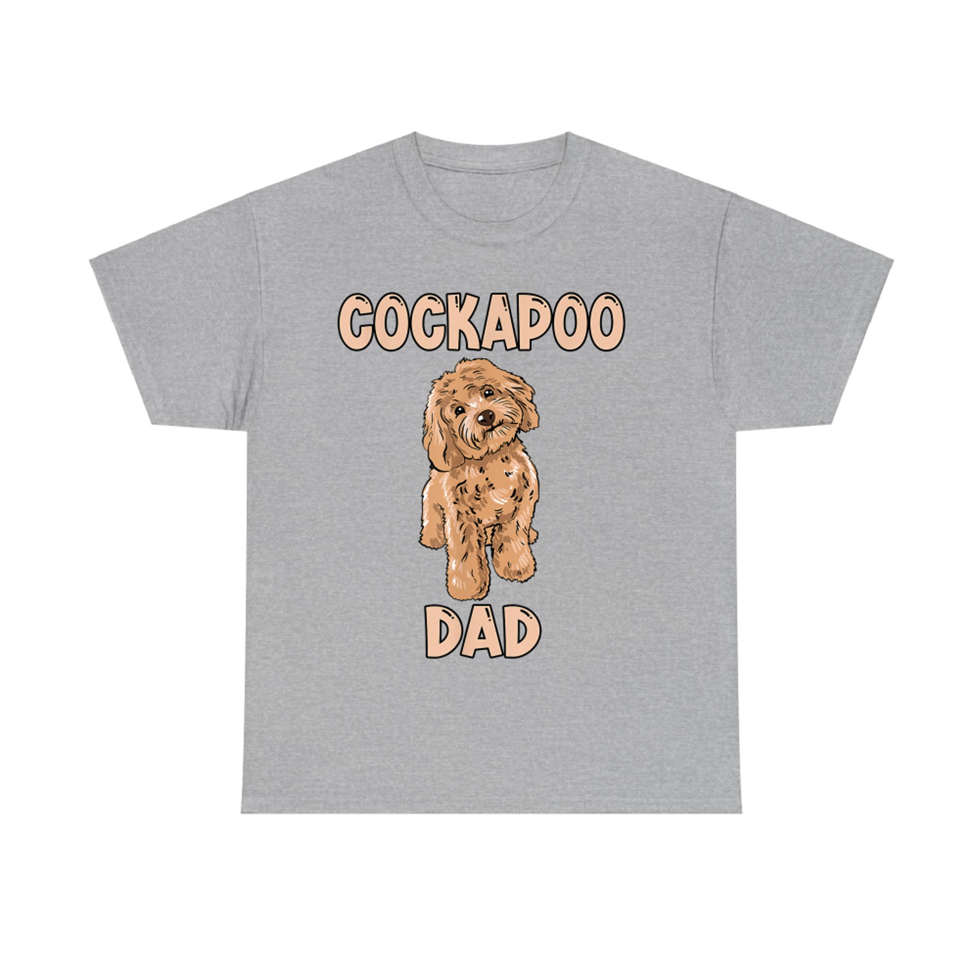 Cute Cockapoo Dog Illustration Cockapoo Dad Owner Love T-Shirt