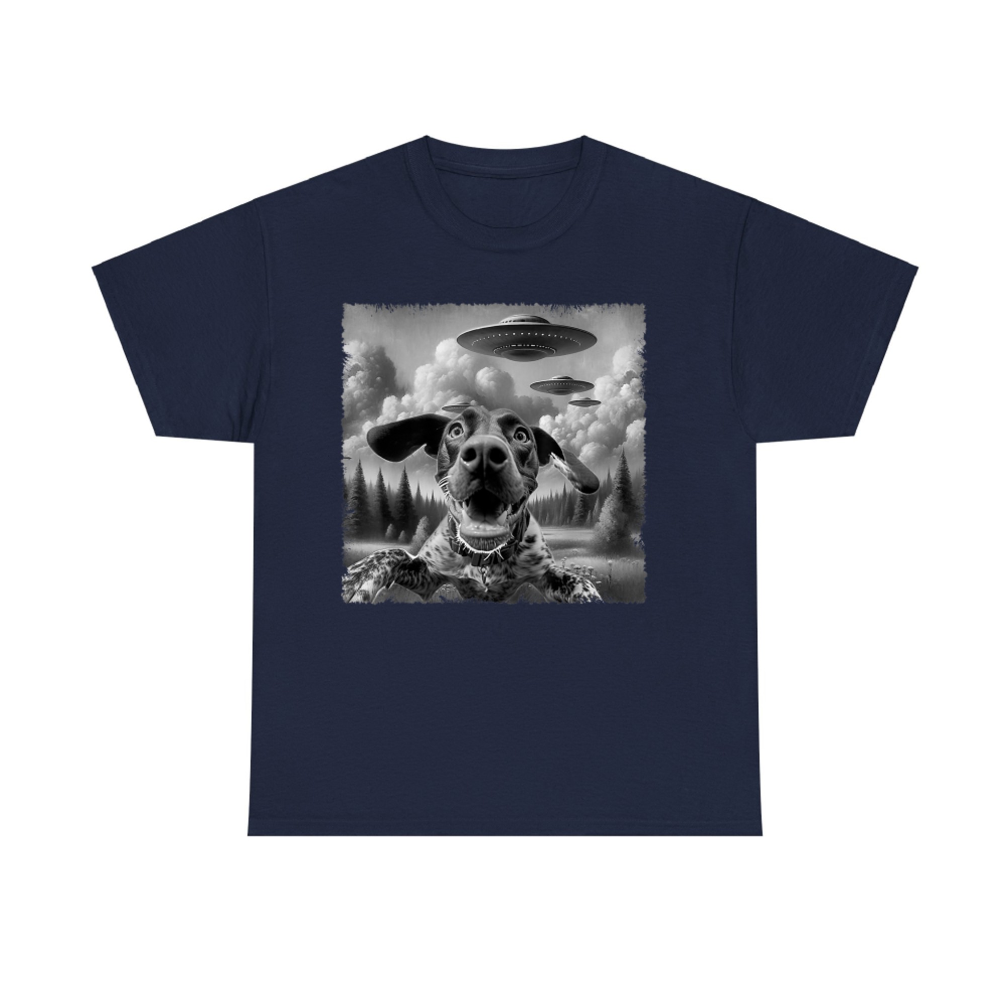 German Shorthaired Pointers Dog UFO Classic Cute Animals T-Shirt