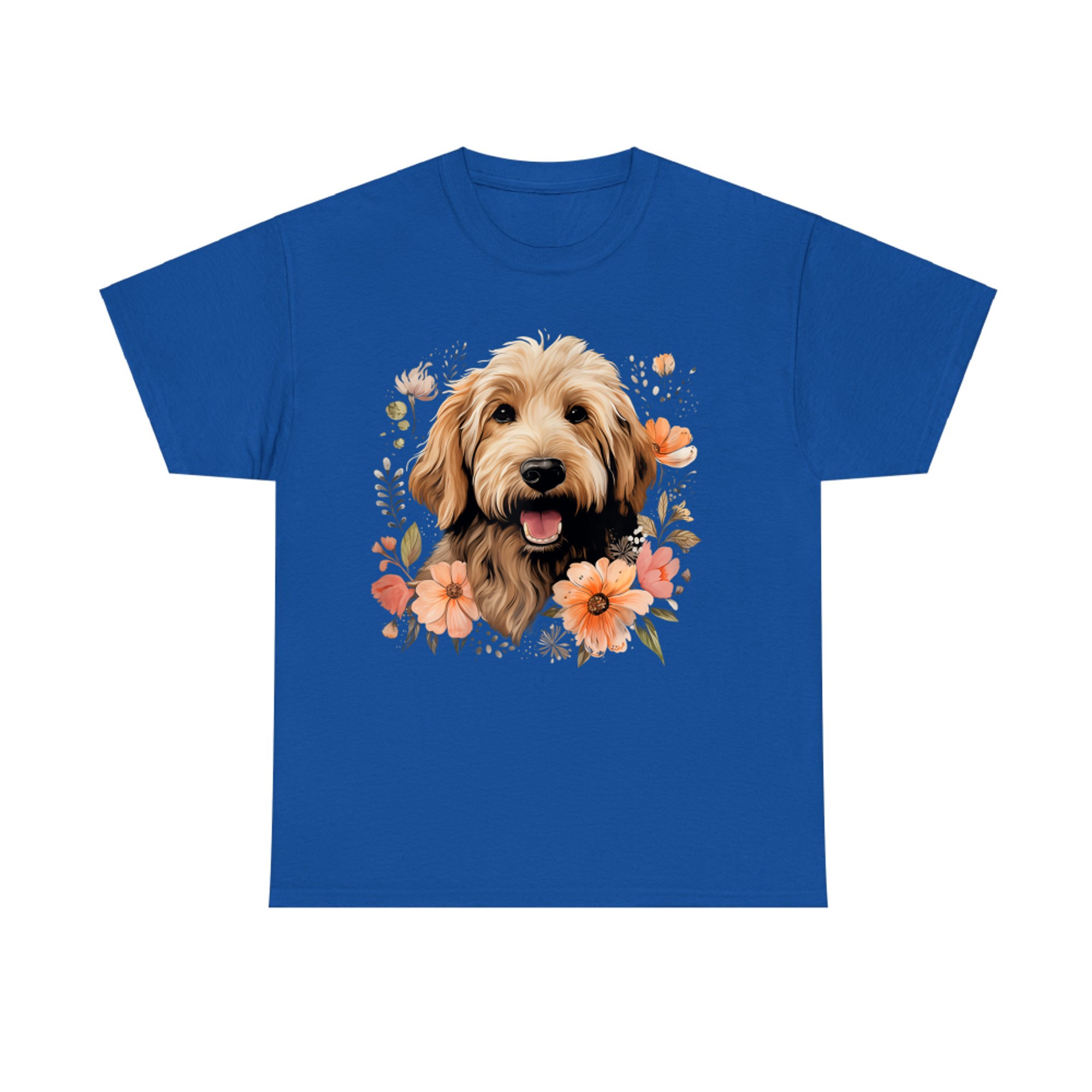 Goldendoodle Mom Golden Doodle Dog Lover Flowers Cute T-Shirt