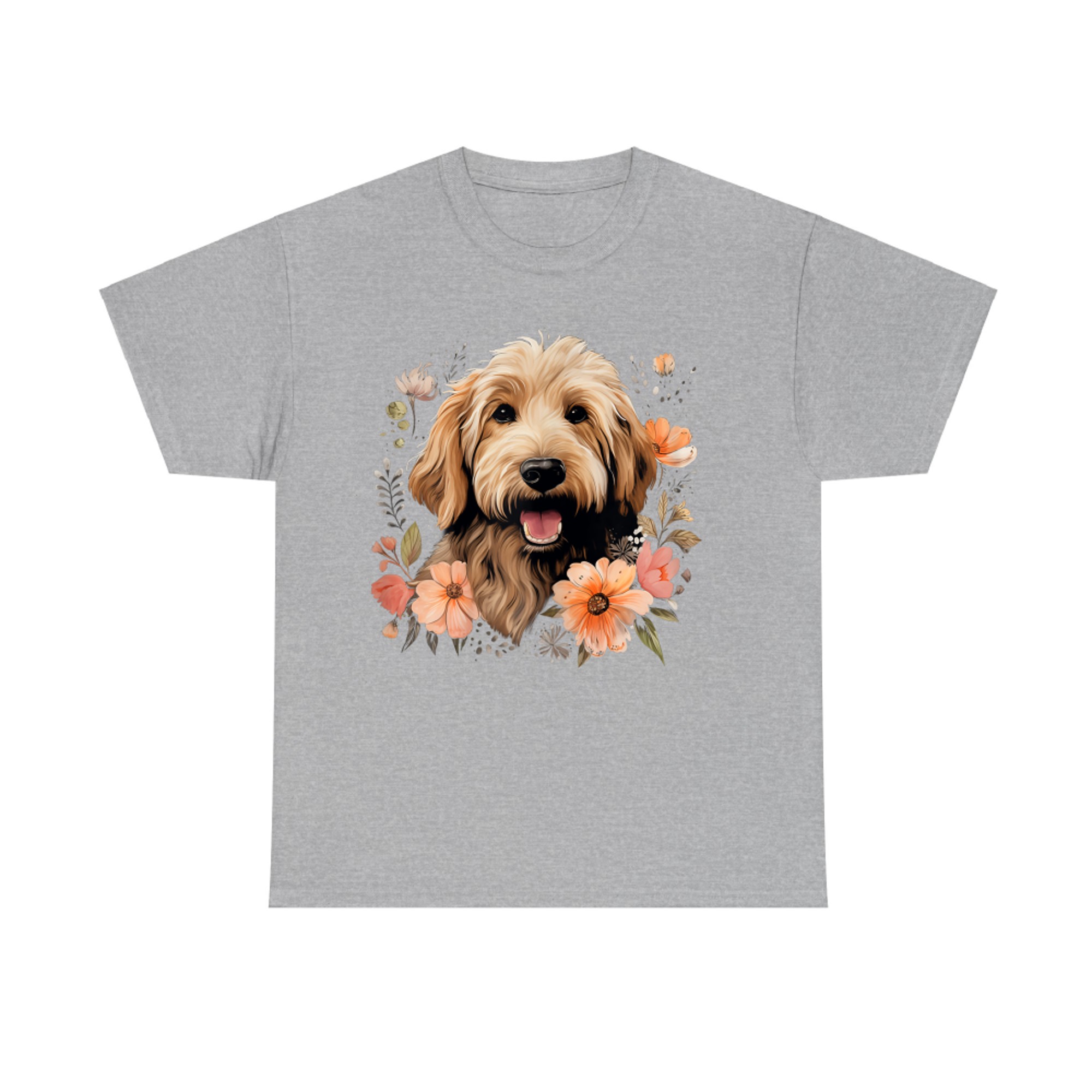 Goldendoodle Mom Golden Doodle Dog Lover Flowers Cute T-Shirt