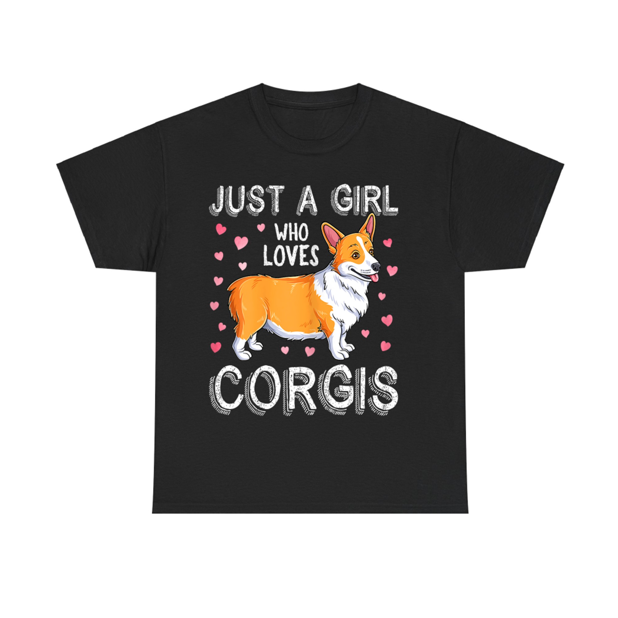 Just A Girl Who Loves Corgis Cute Corgi Dog T-Shirt