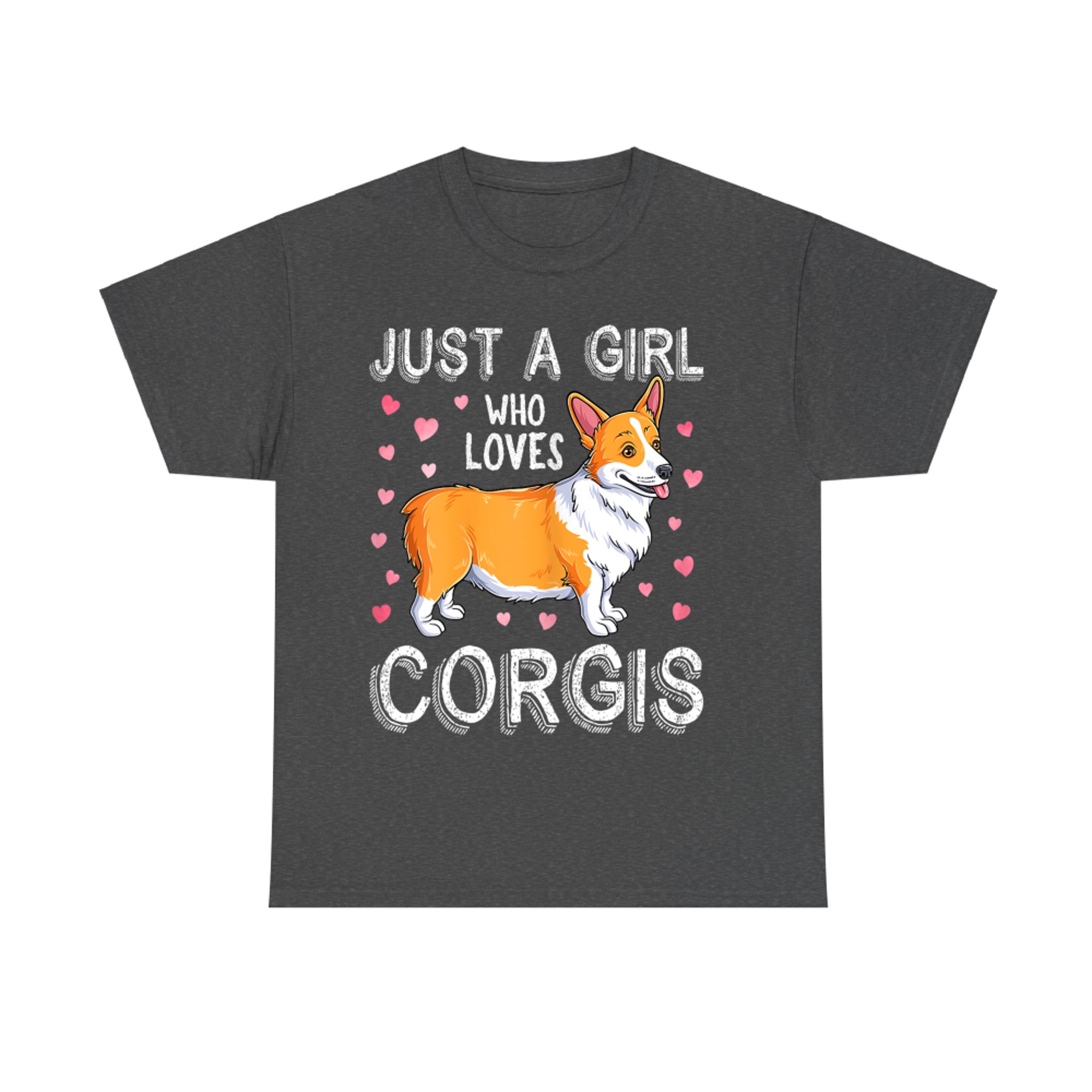 Just A Girl Who Loves Corgis Cute Corgi Dog T-Shirt