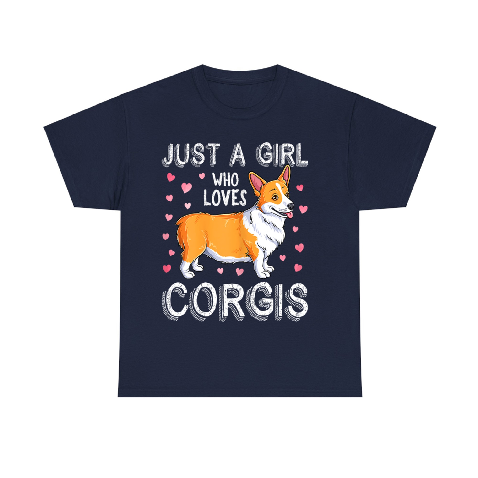 Just A Girl Who Loves Corgis Cute Corgi Dog T-Shirt