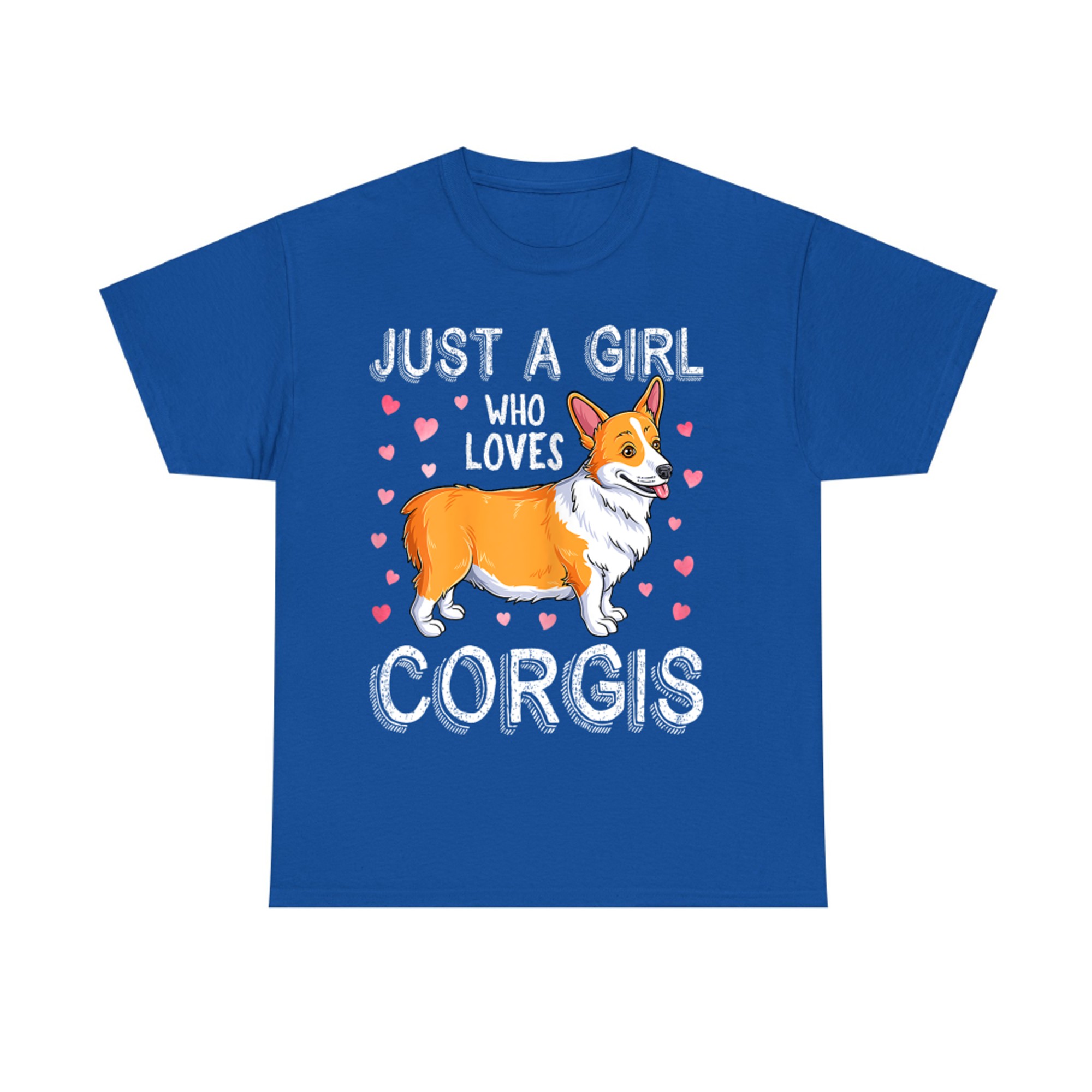 Just A Girl Who Loves Corgis Cute Corgi Dog T-Shirt