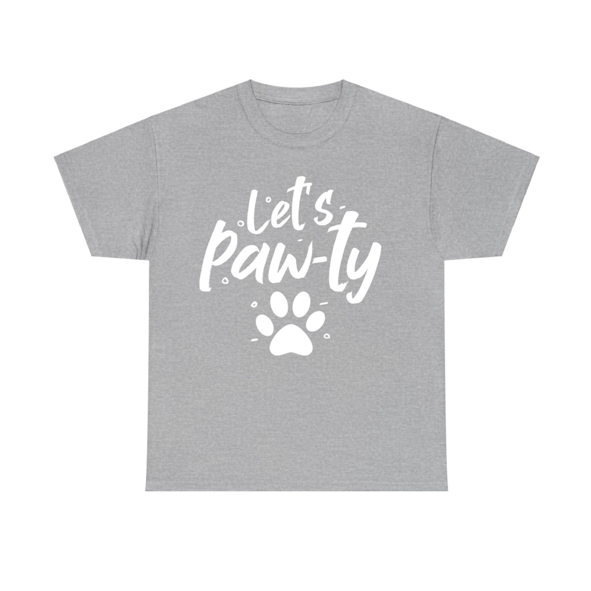Let's Paw-ty Funny Love Dogs Mom Dog Paw  T-Shirt