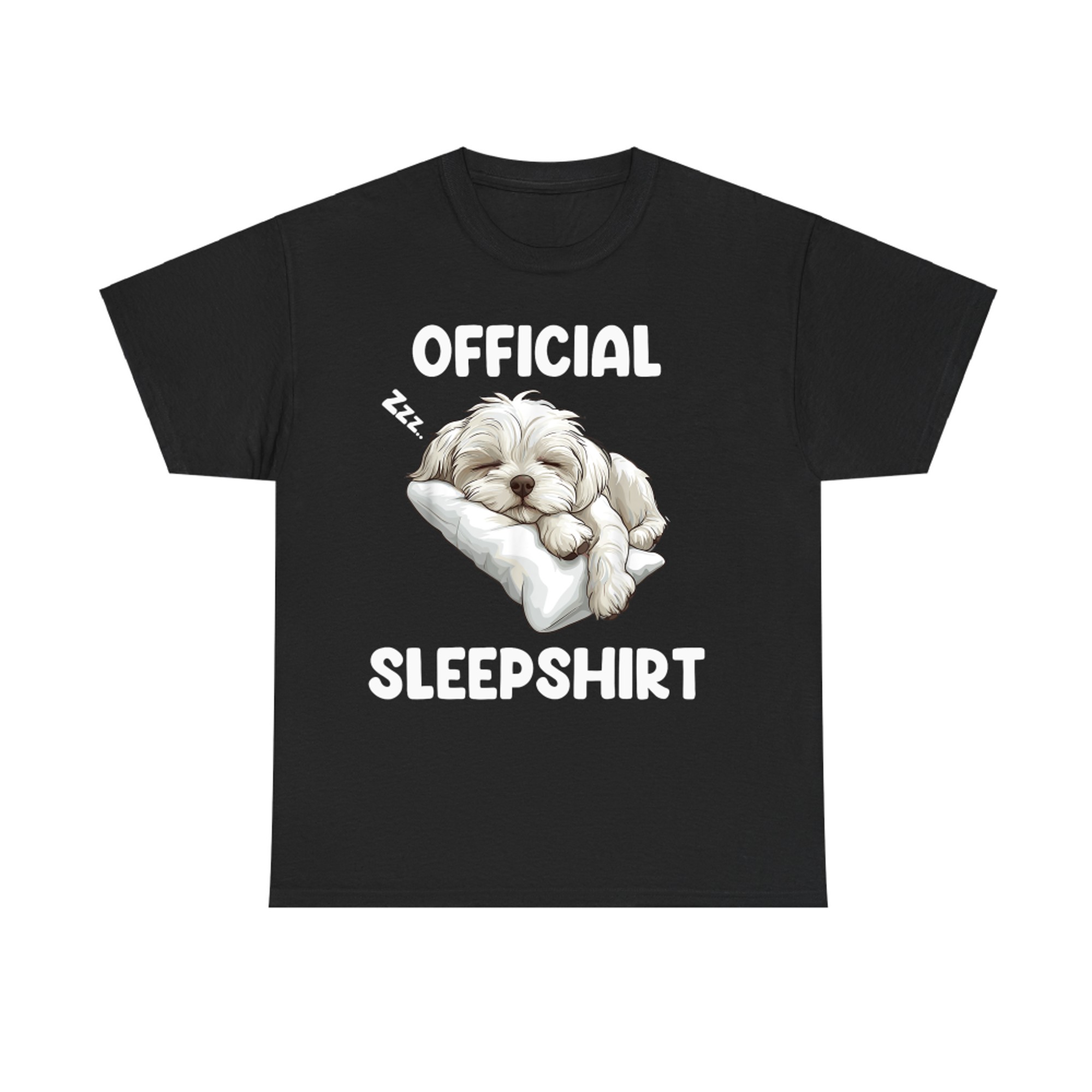 Official Maltese Sleepshirt Cute Dog Lover T-Shirt