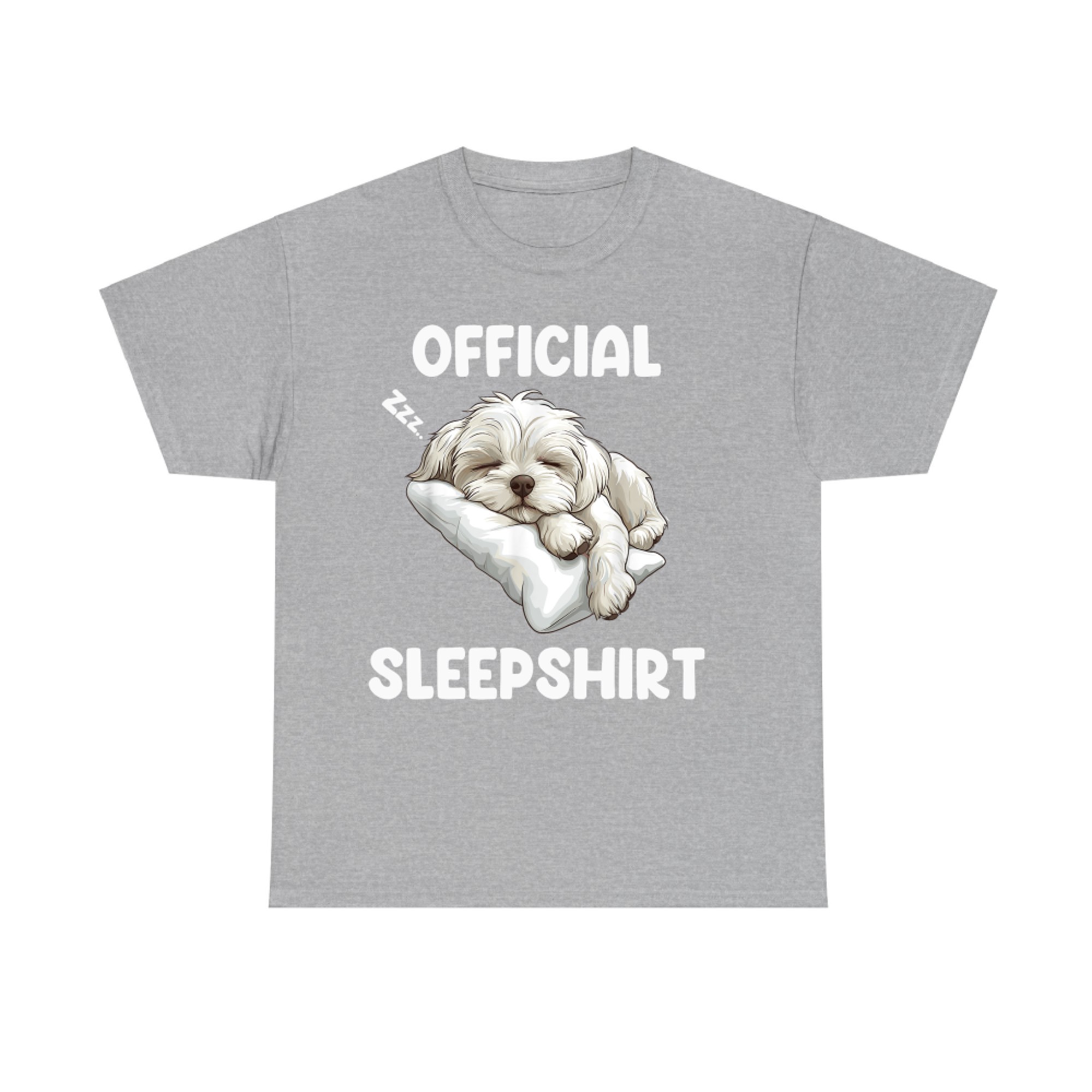 Official Maltese Sleepshirt Cute Dog Lover T-Shirt