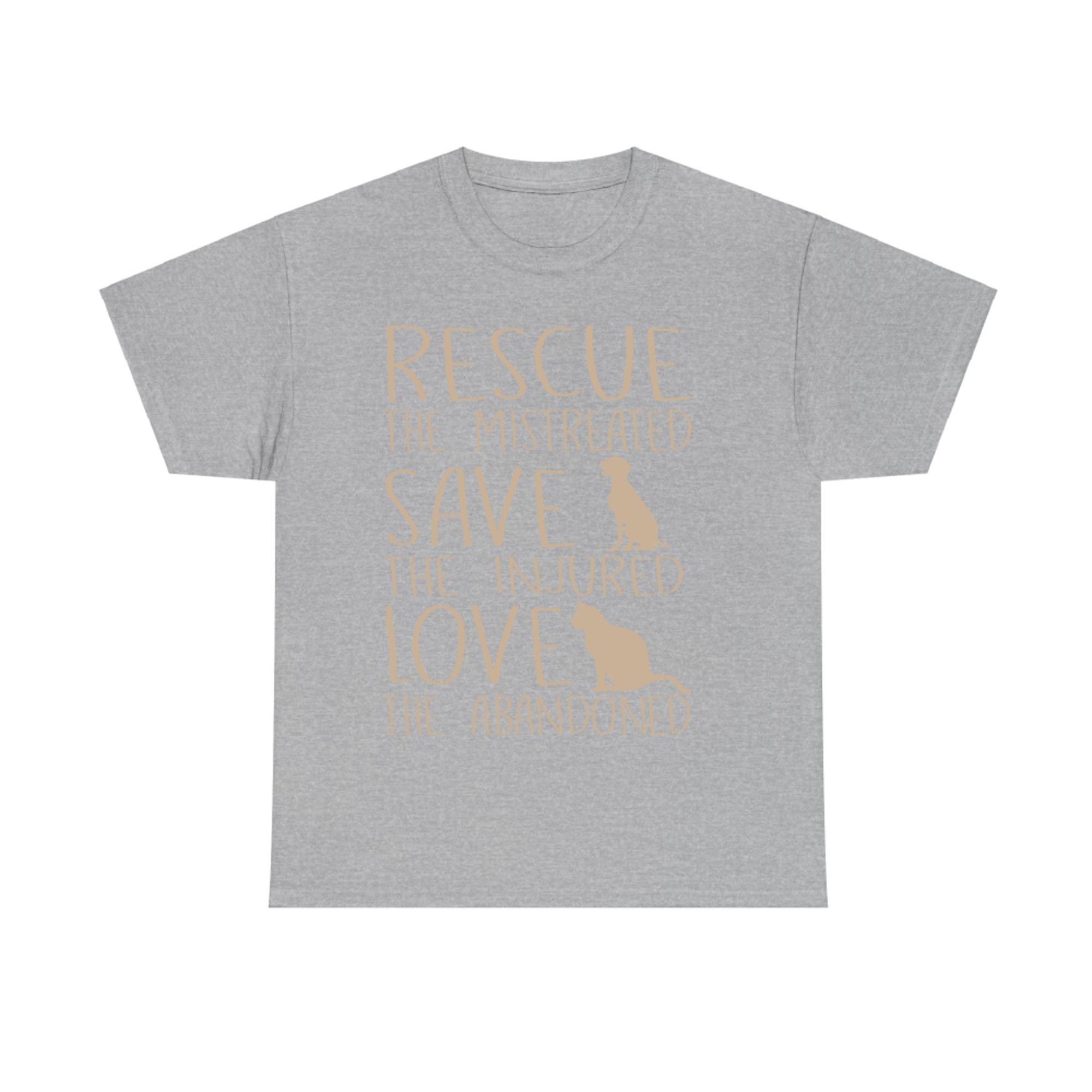 Rescue Save Love Cute Animal Rescue Dog Cat Lovers T-Shirt