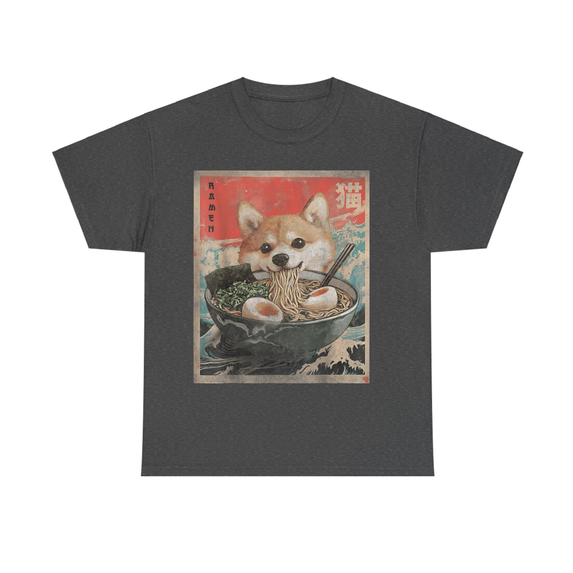 Shiba Inu Ramen Japanese Funny Kawaii Shiba Dog Anime T-Shirt