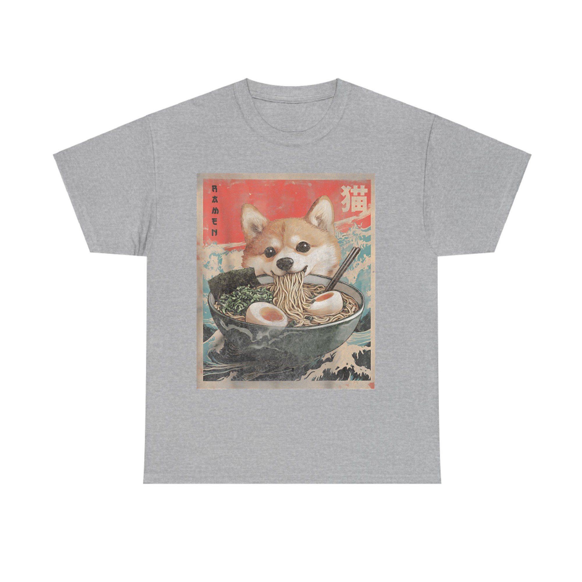 Shiba Inu Ramen Japanese Funny Kawaii Shiba Dog Anime T-Shirt