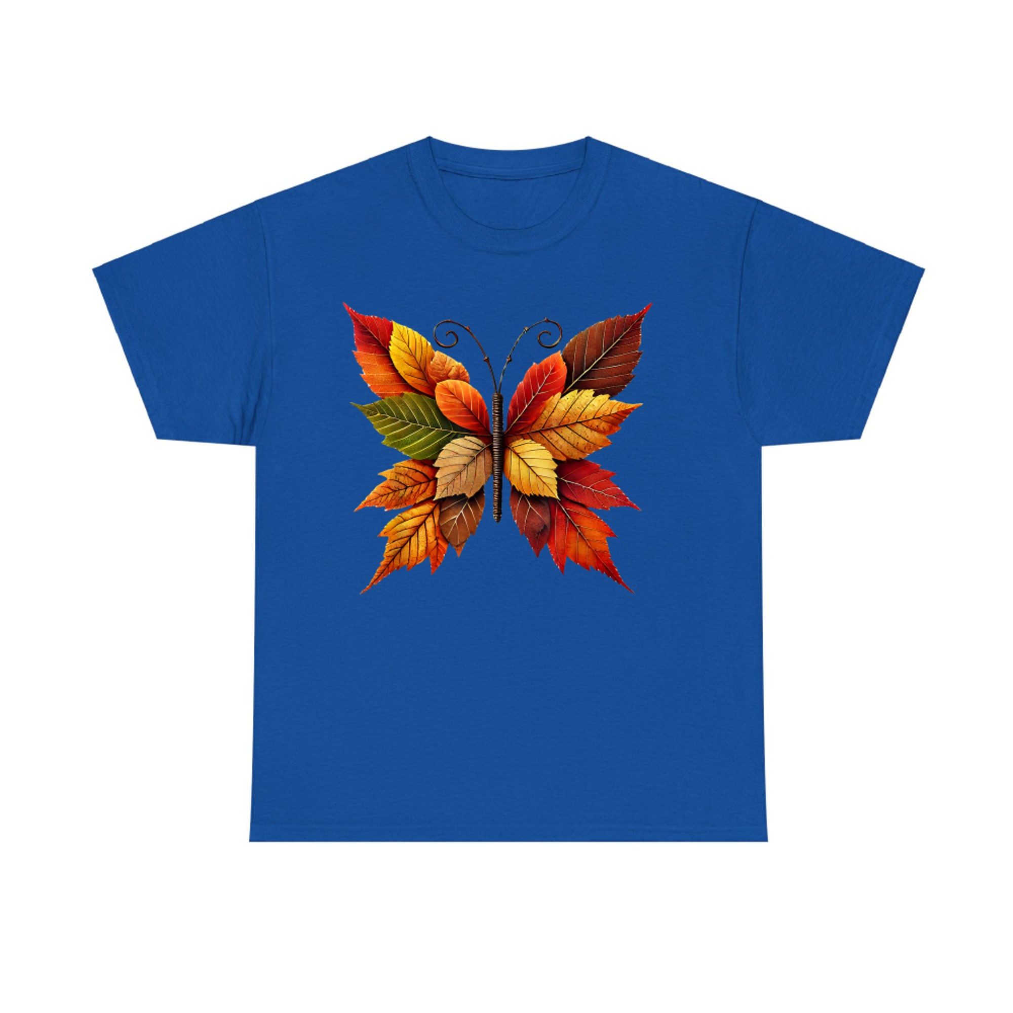 Autumn Fall Leaves Butterfly Nature T-Shirt