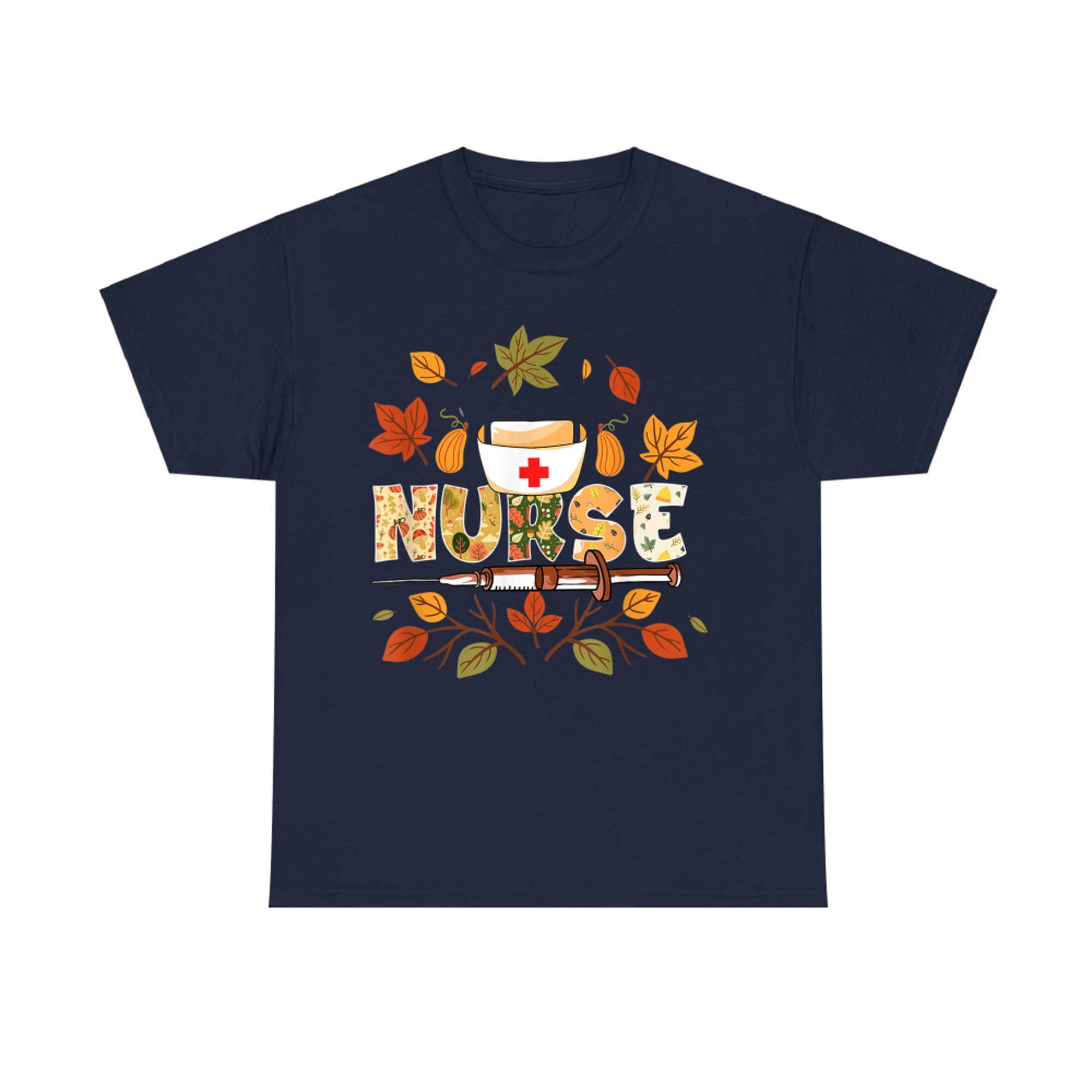 Autumn Fall Nurse Thankful Grateful Blessed T-Shirt