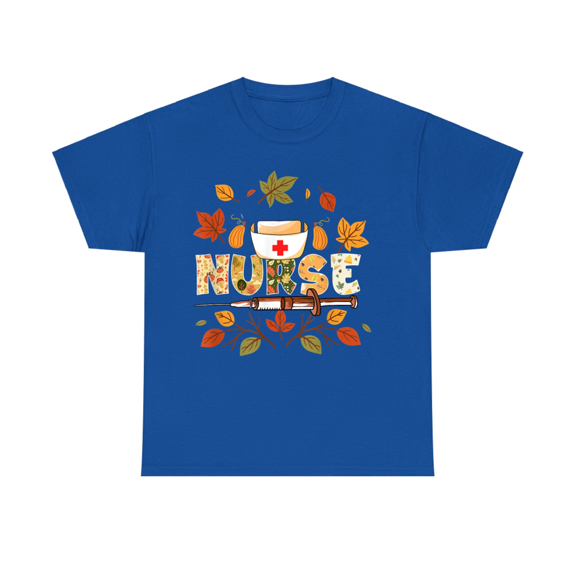 Autumn Fall Nurse Thankful Grateful Blessed T-Shirt