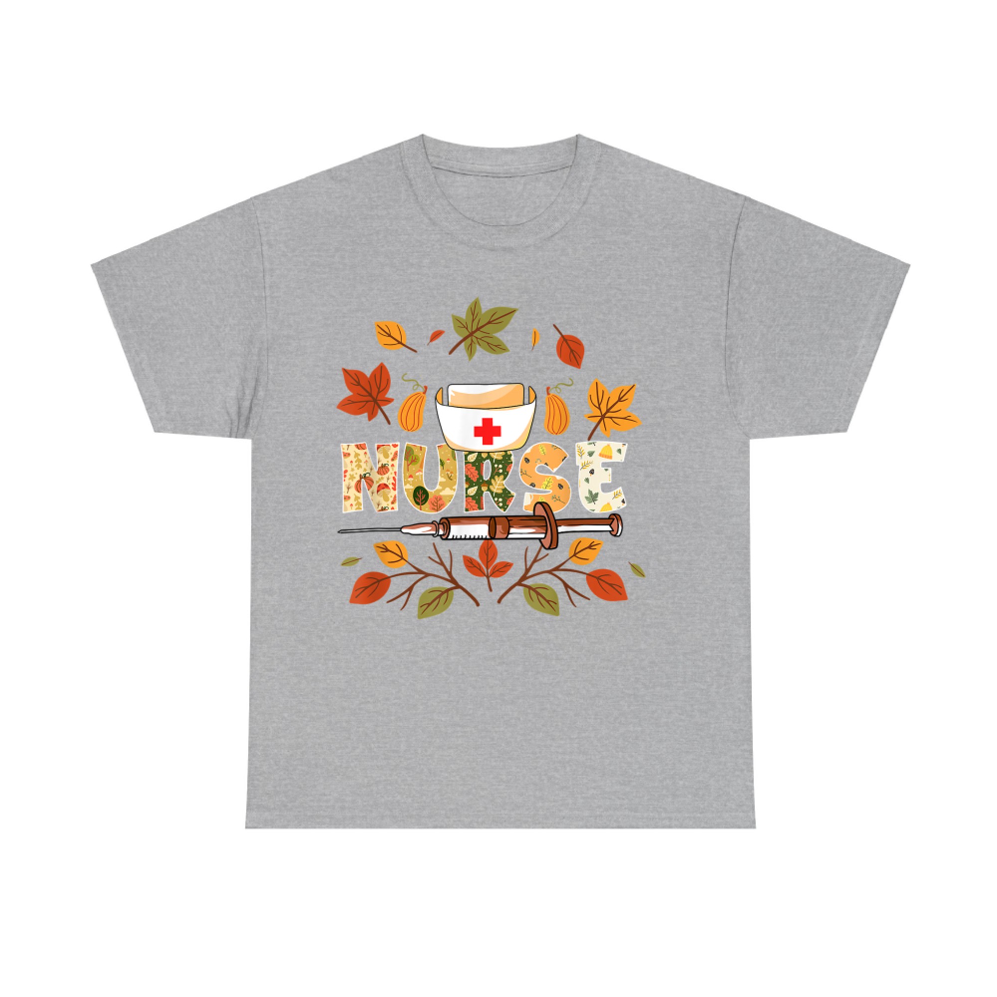 Autumn Fall Nurse Thankful Grateful Blessed T-Shirt