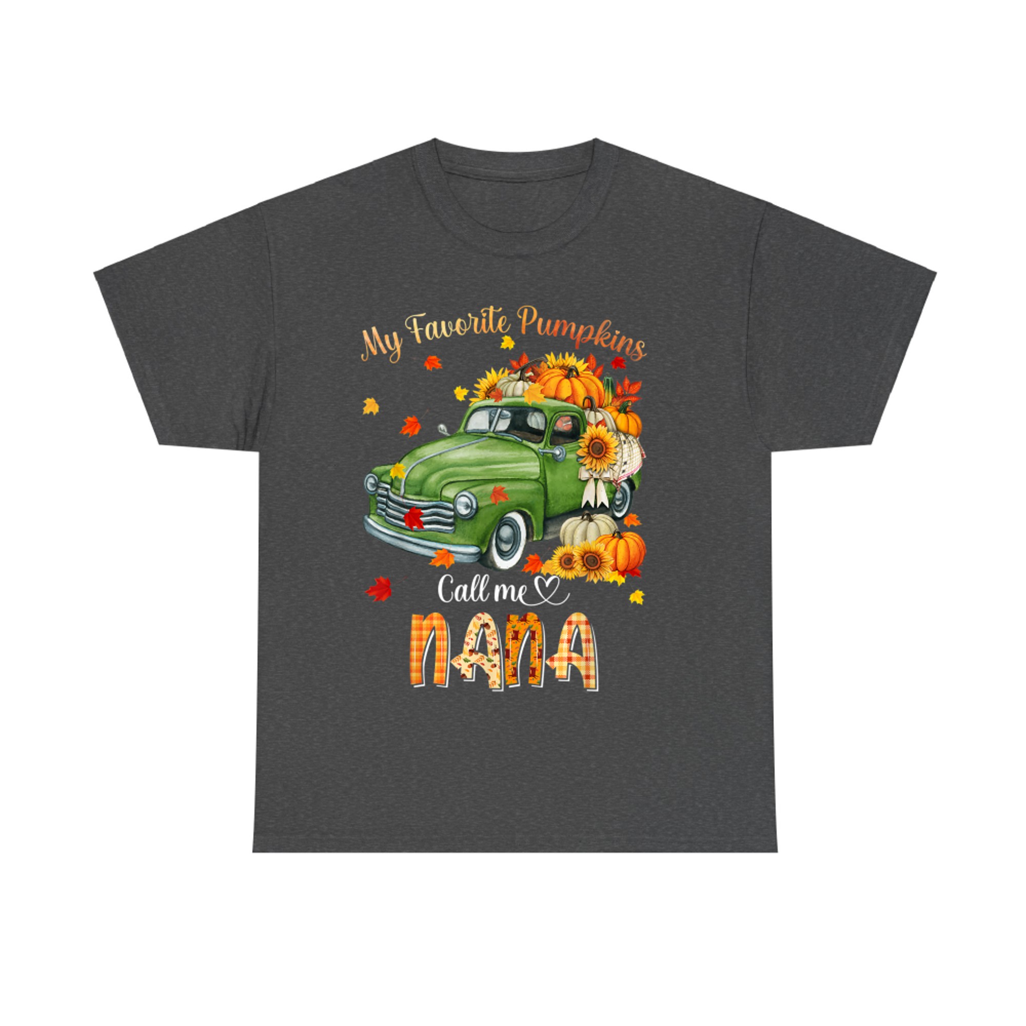Autumn Halloween Fall My Favorite Pumpkin Call Me Nana T-Shirt