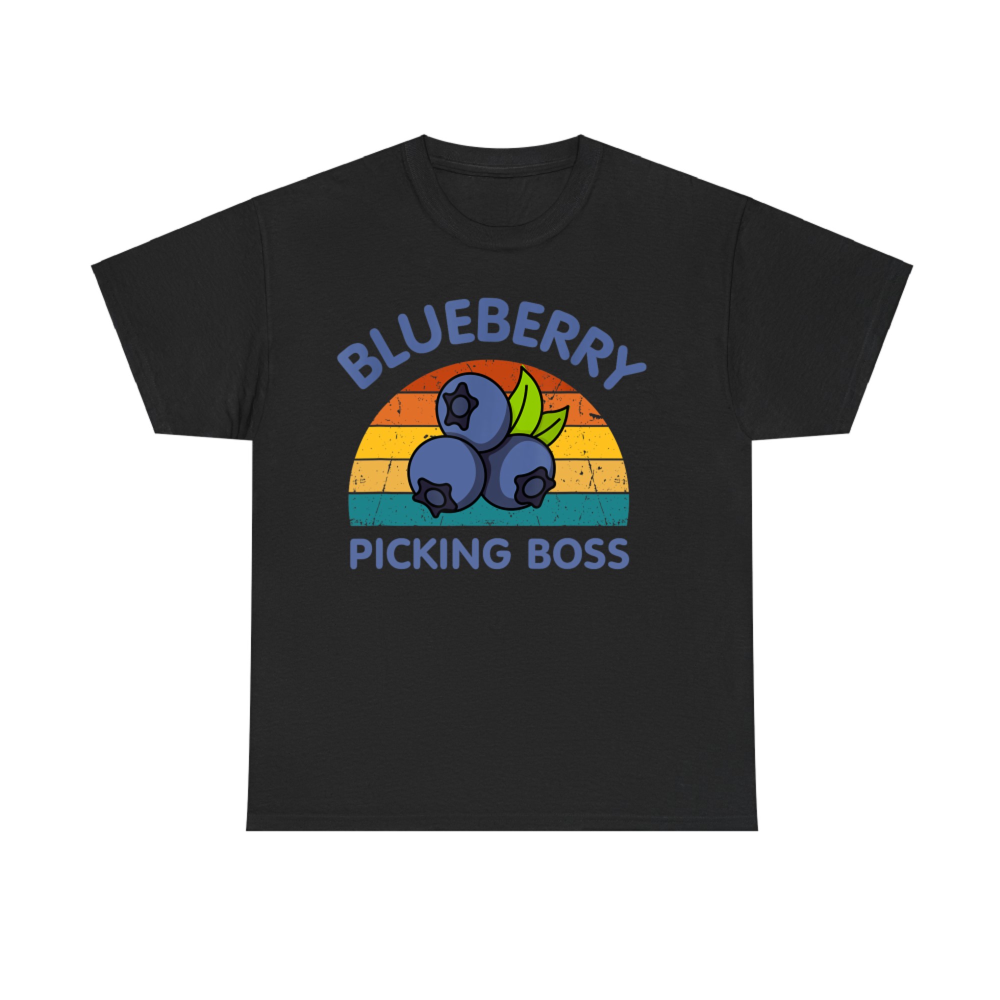 Blueberry Picking Boss Cute Family Blueberries Summer Fruit T-Shirt