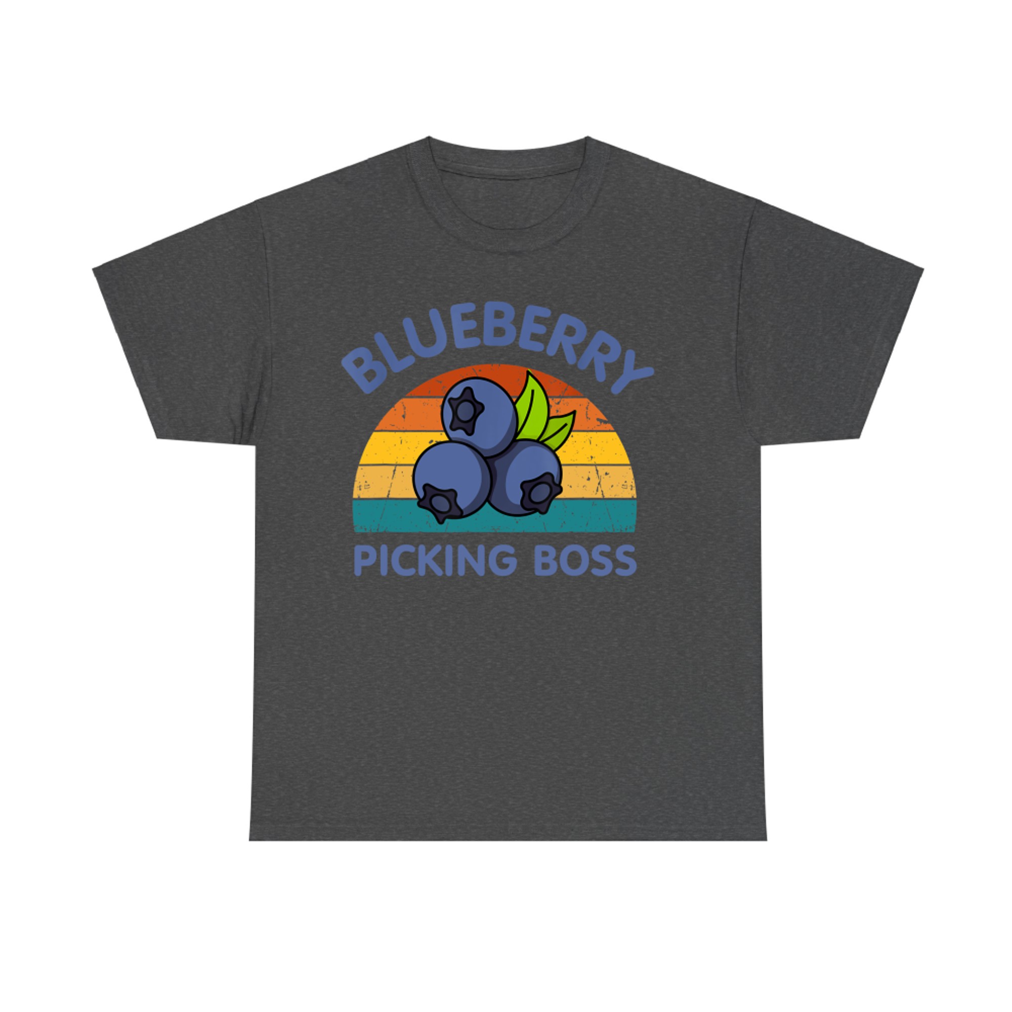 Blueberry Picking Boss Cute Family Blueberries Summer Fruit T-Shirt