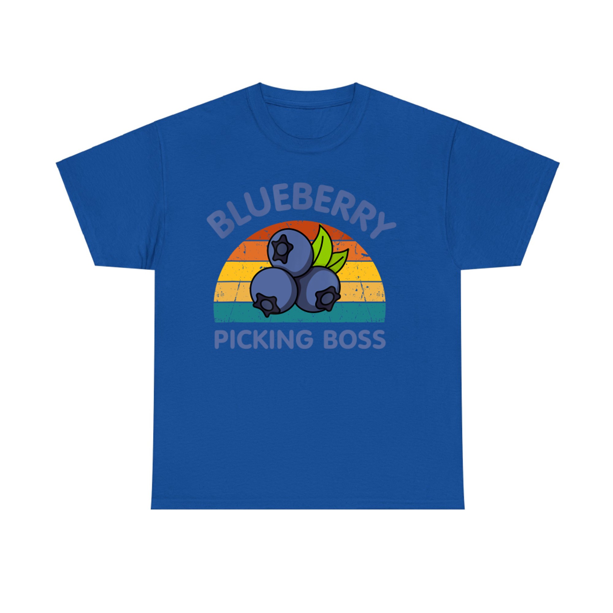 Blueberry Picking Boss Cute Family Blueberries Summer Fruit T-Shirt