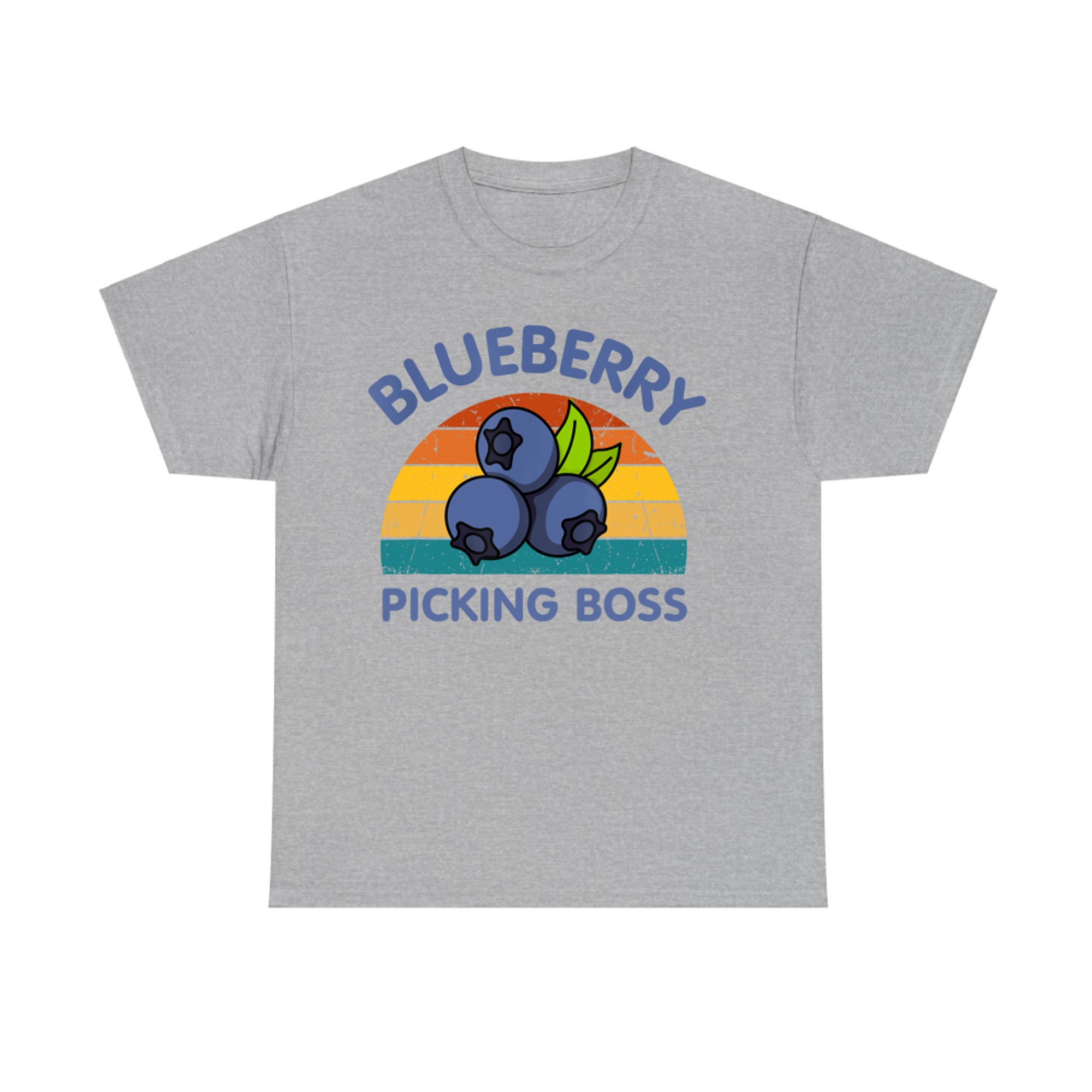 Blueberry Picking Boss Cute Family Blueberries Summer Fruit T-Shirt