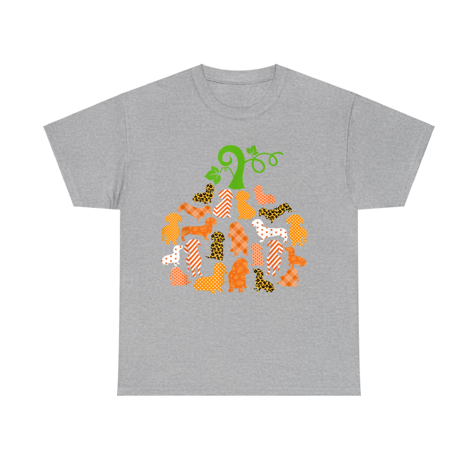 Dachshund Dog Fall Pumpkin Autumn Halloween T-Shirt