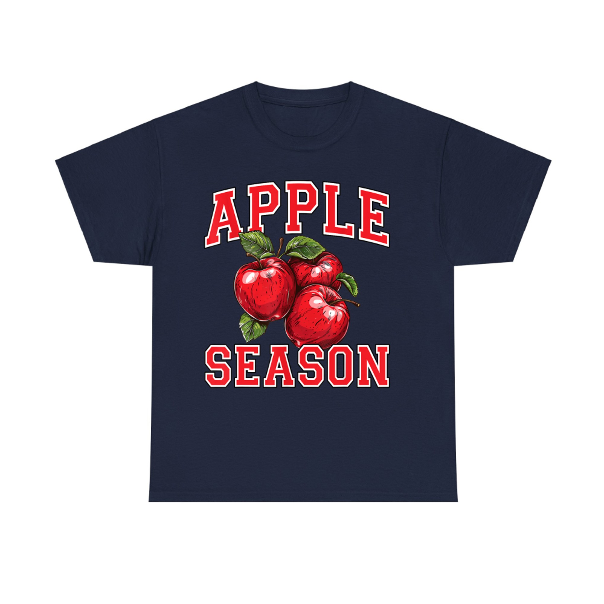 Red Apple Harvest Season Graphic Fall Fruit Lovers Farmers T-Shirt