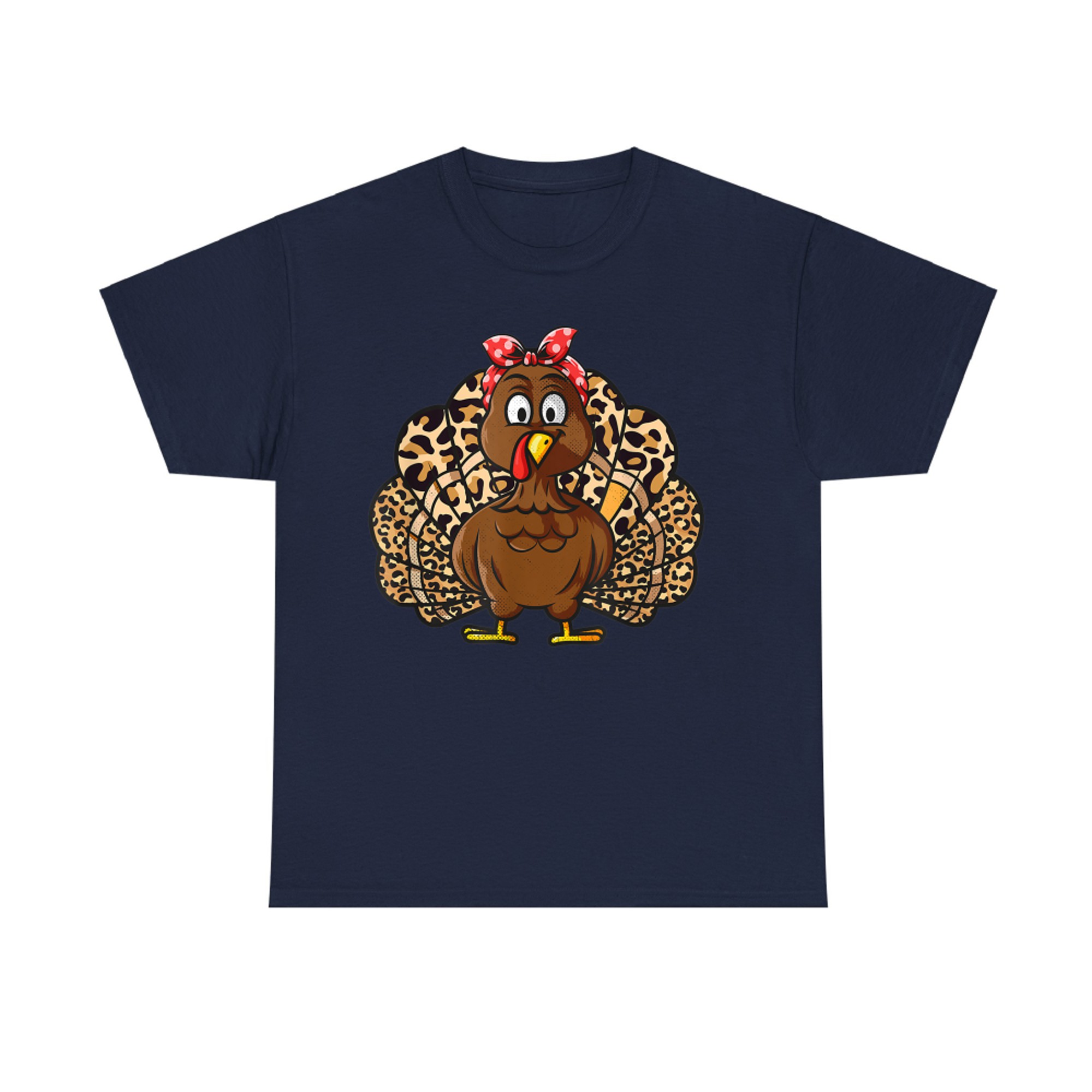 Thanksgiving Leopard Turkey day Autumn Fall Season T-Shirt
