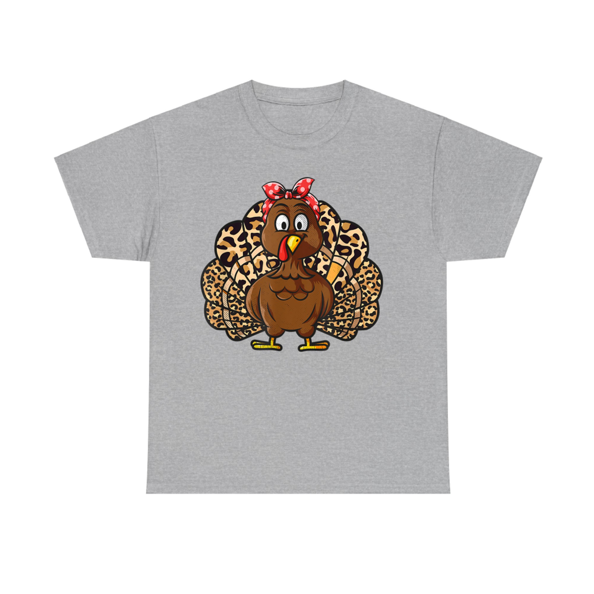 Thanksgiving Leopard Turkey day Autumn Fall Season T-Shirt