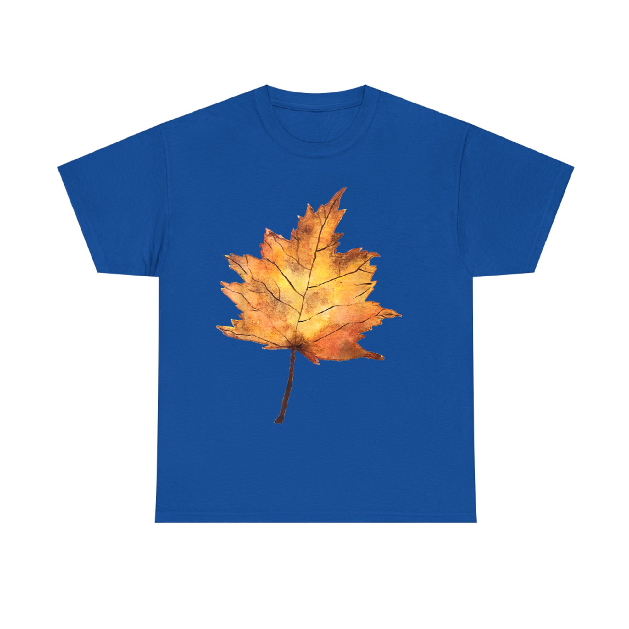 Watercolor Maple Leaf Fall Season Autumn Nature T-Shirt