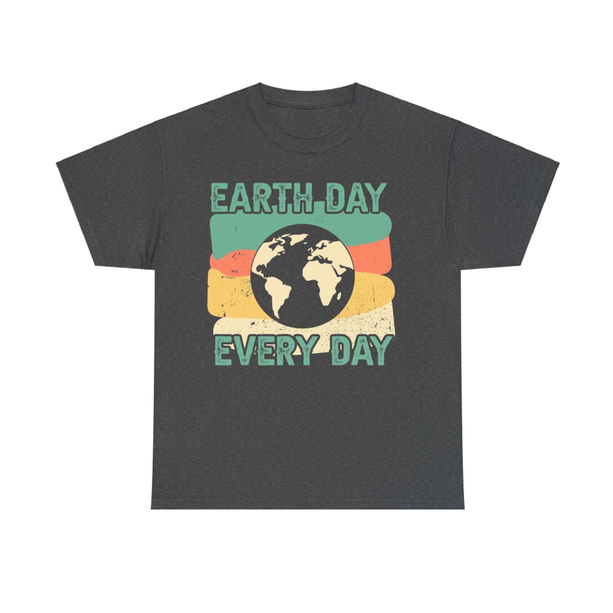 Earth Day Every Day Retro Planet Graphic Eco T-Shirt