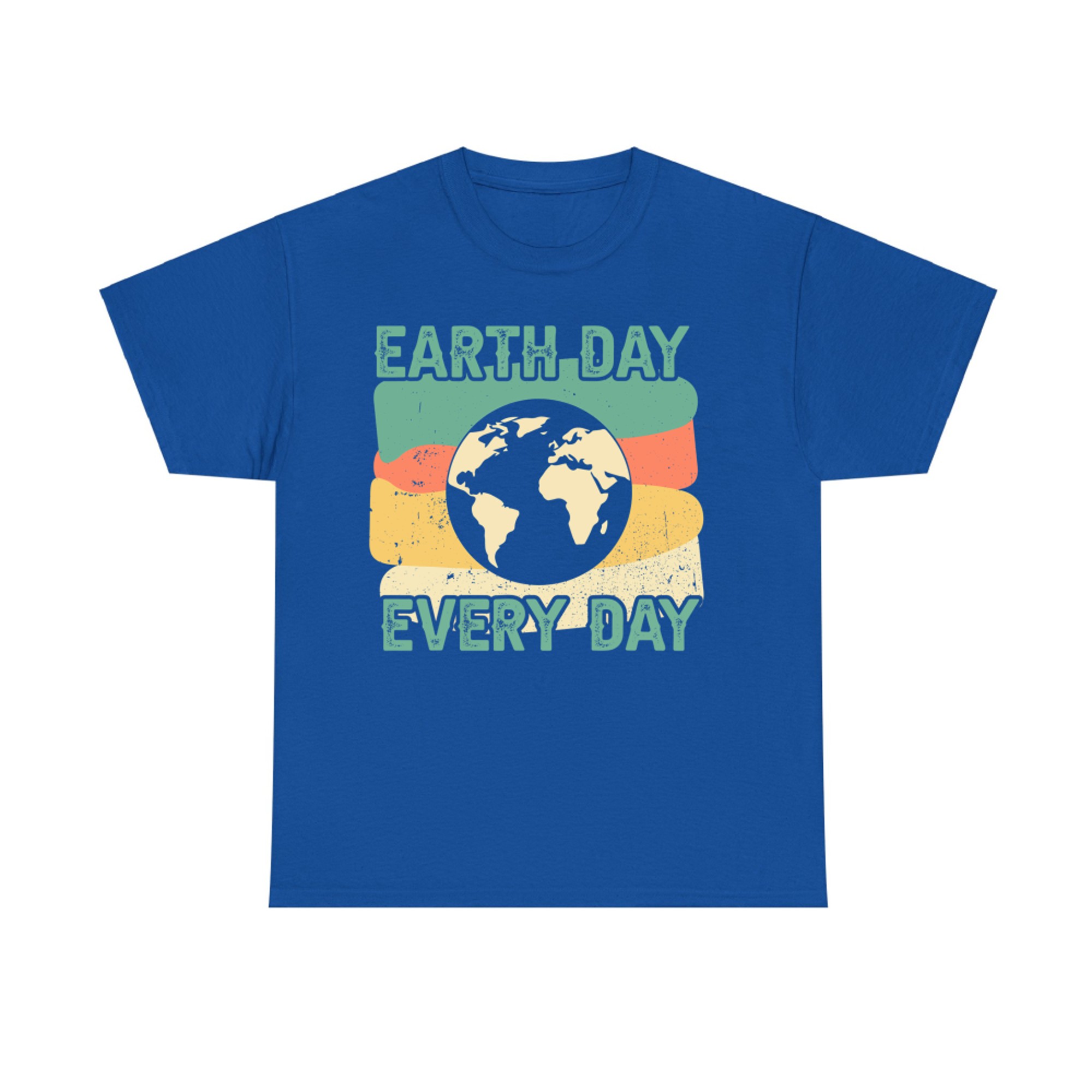 Earth Day Every Day Retro Planet Graphic Eco T-Shirt