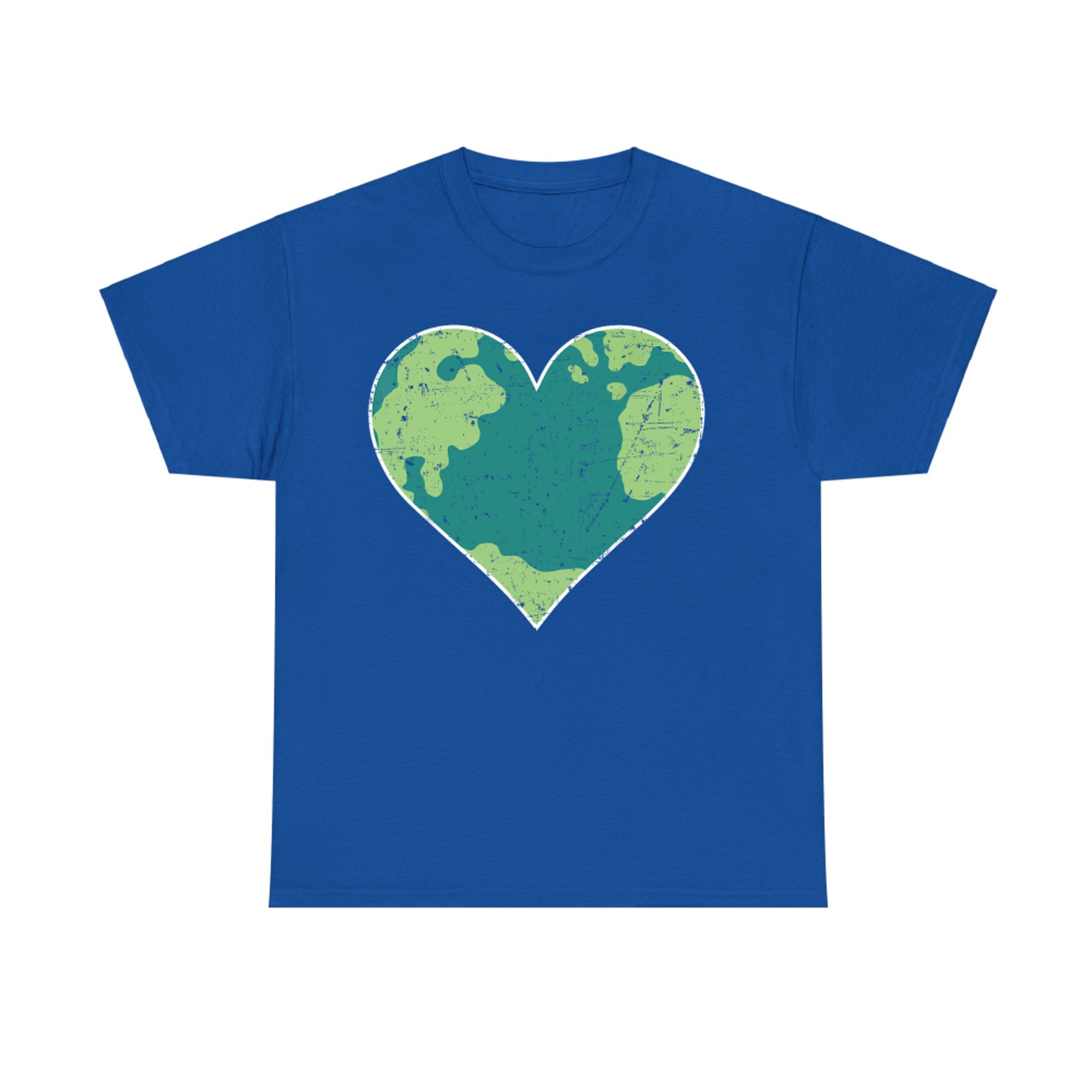 Earth Shaped Heart Nature Lovers Eco-Friendly T-Shirt