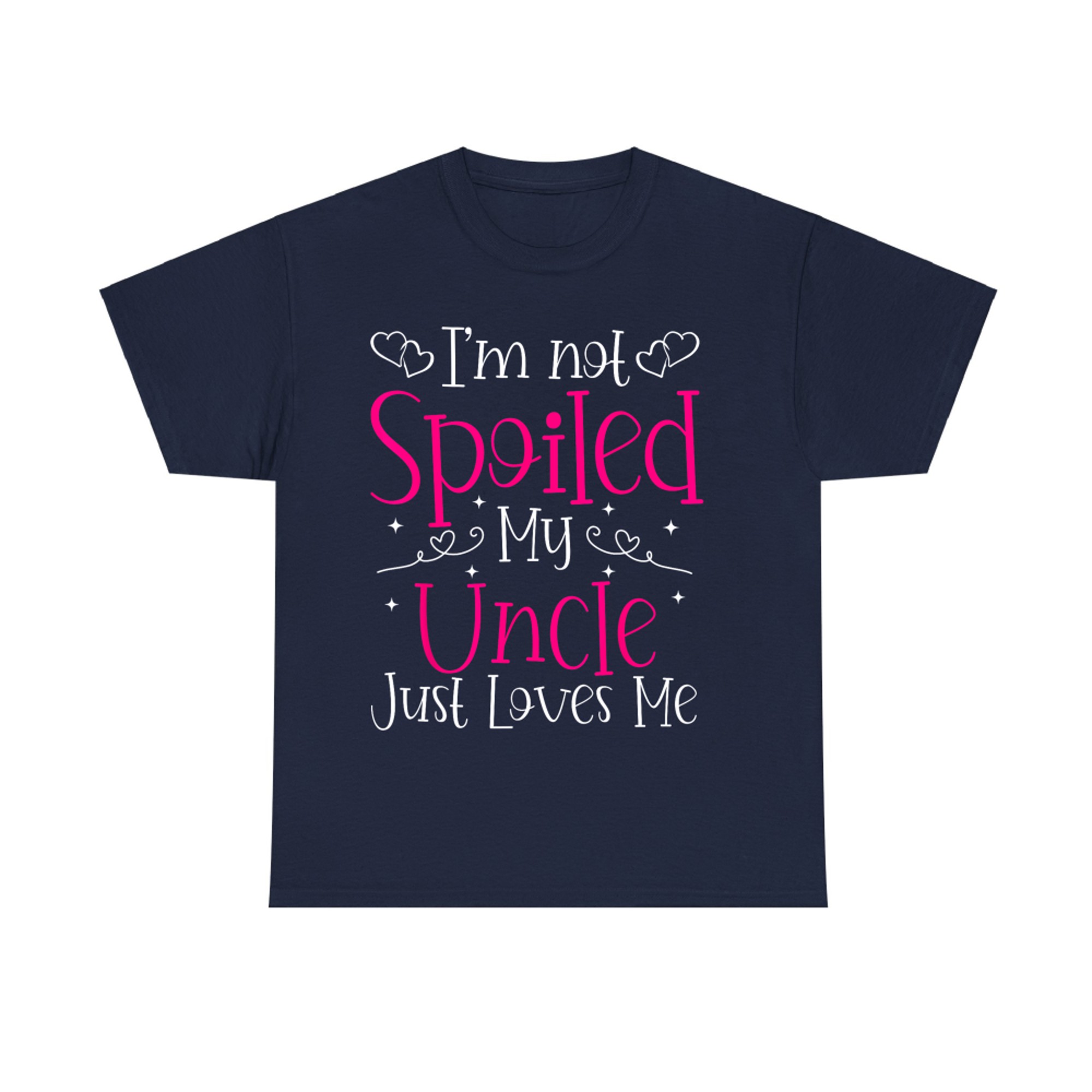 Spoiled by My Uncle Cute Heart Niece T-Shirt