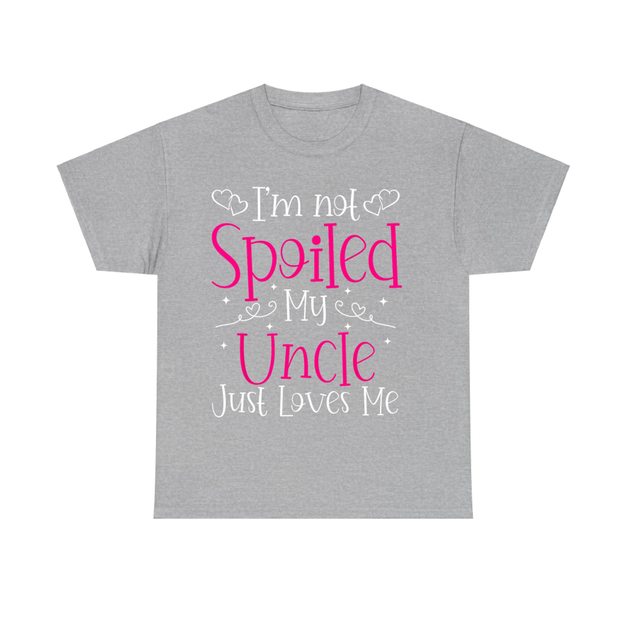 Spoiled by My Uncle Cute Heart Niece T-Shirt